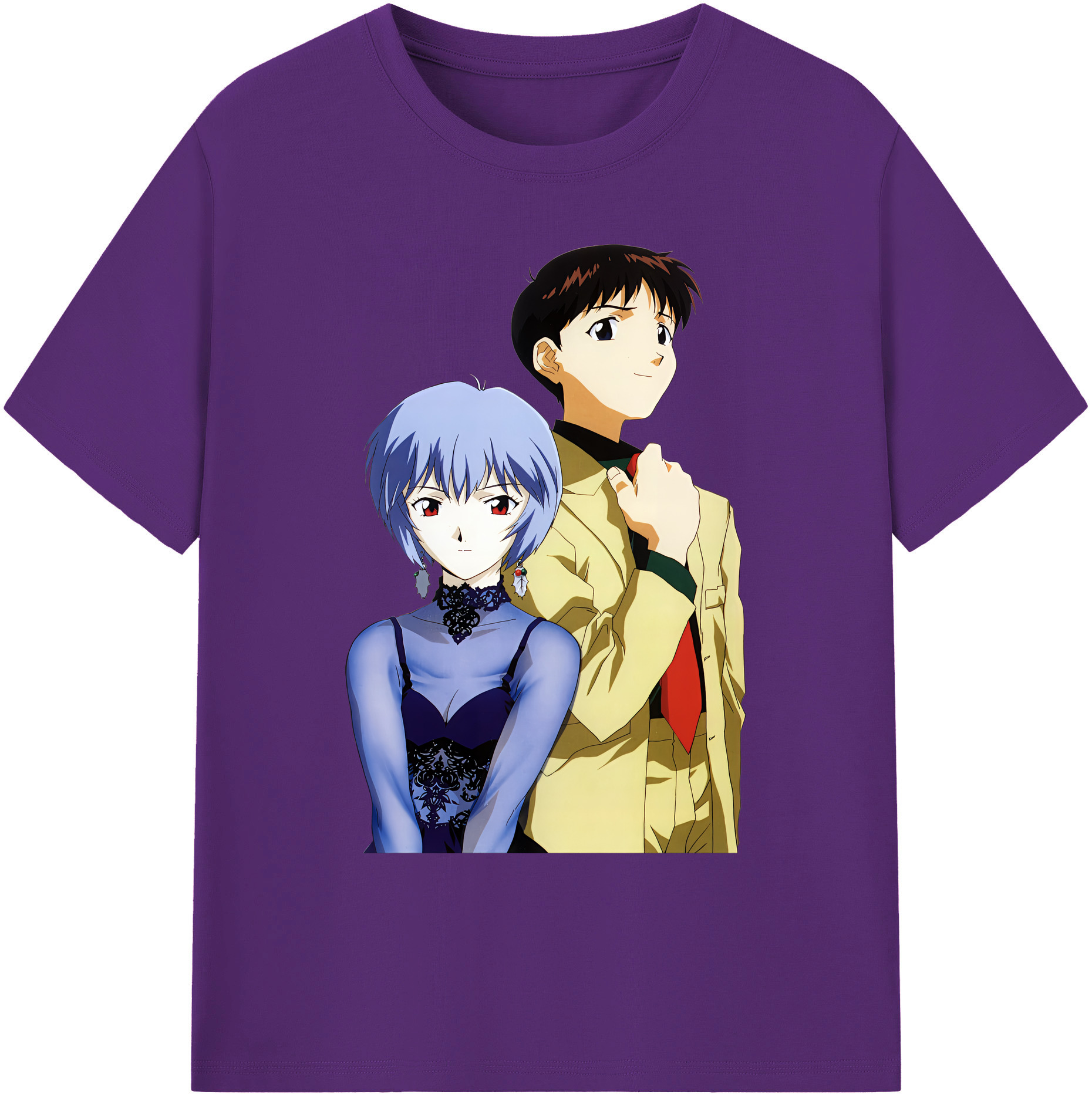 （画像用） EVA 新世紀エヴァンゲリオン 綿100％ メンズ半袖Tシャツ｜肌触りやわらか＆通気性