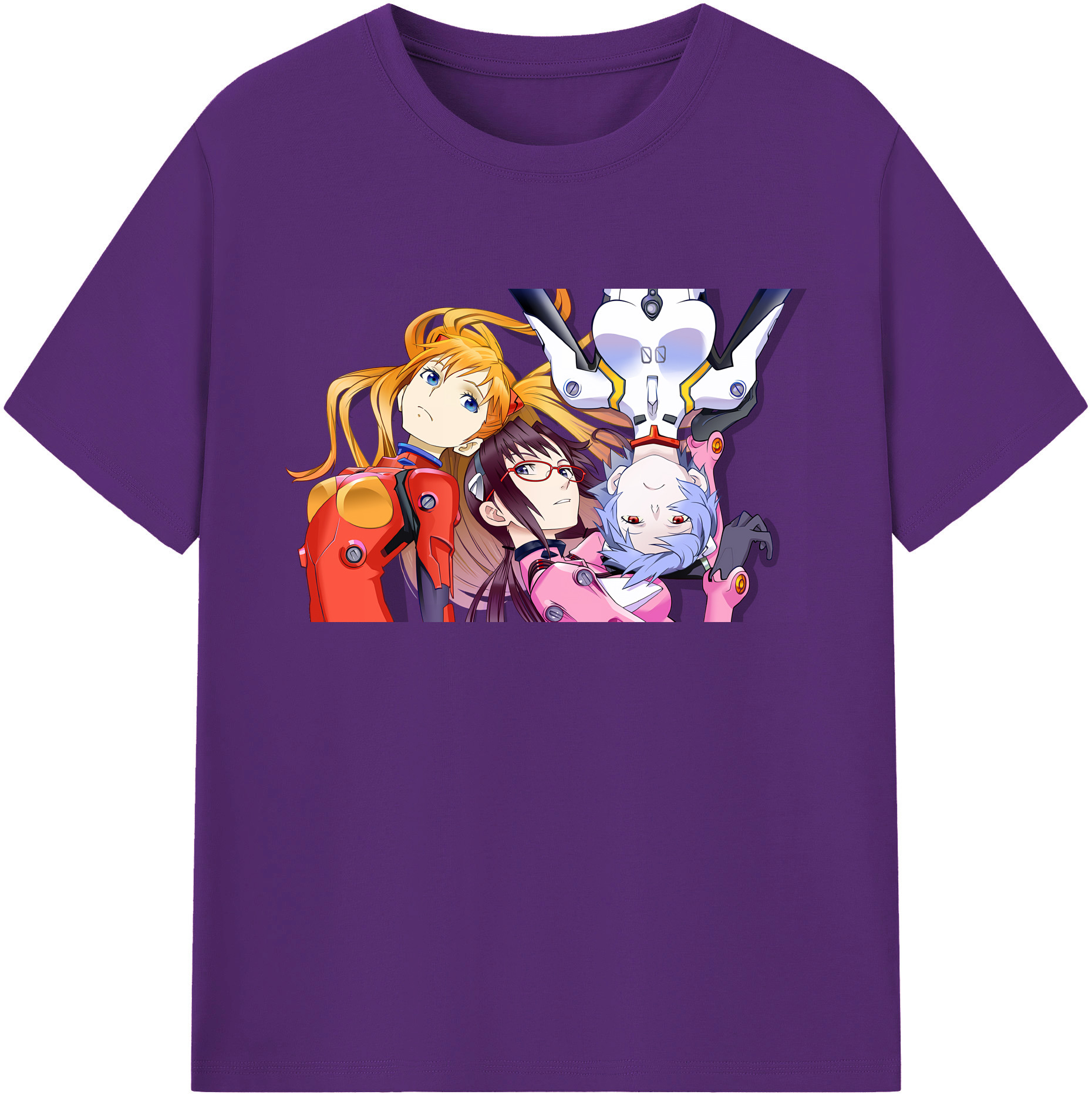 （画像用） EVA 新世紀エヴァンゲリオン 綿100％ メンズ半袖Tシャツ｜肌触りやわらか＆通気性