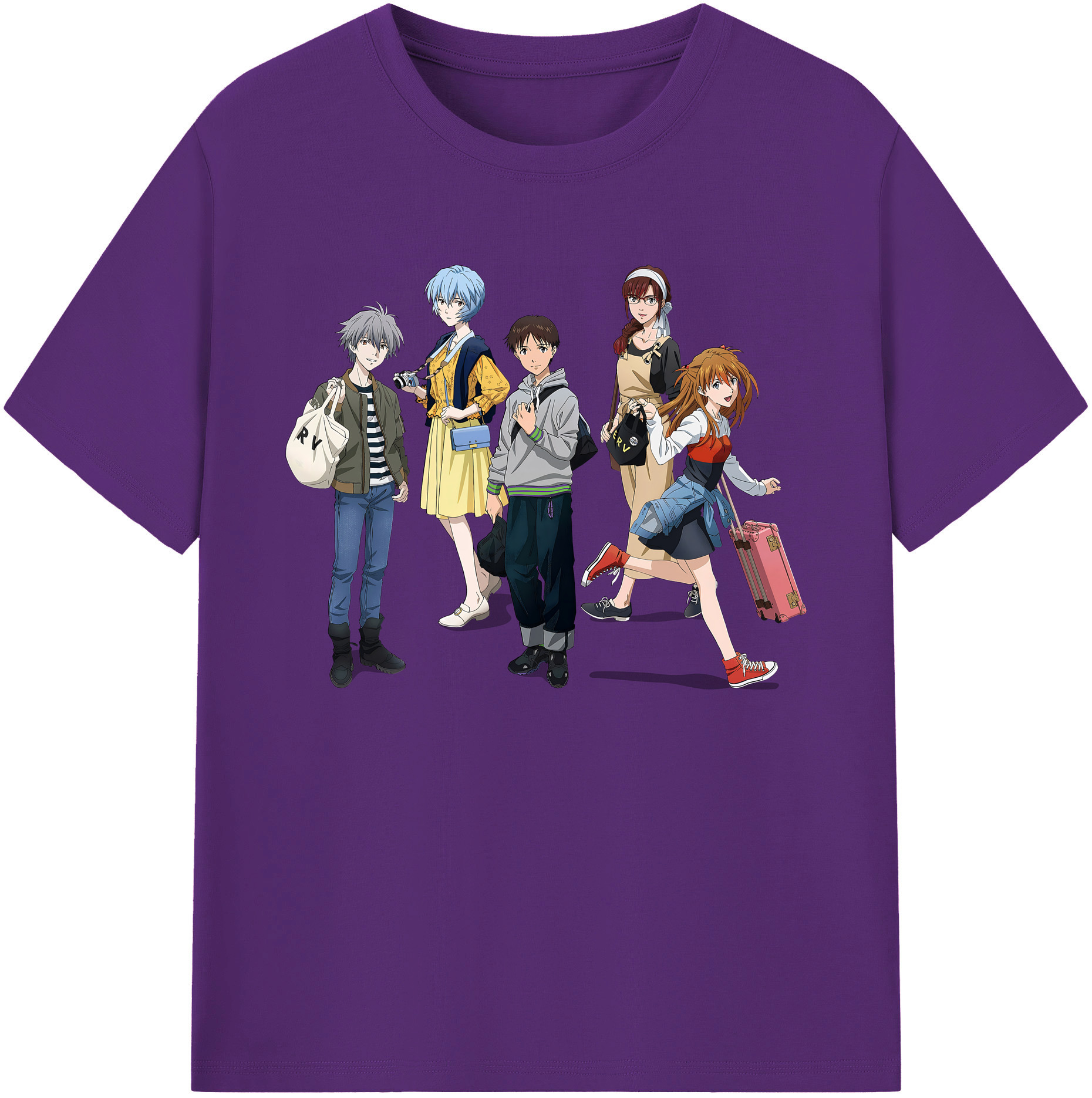 （画像用） EVA 新世紀エヴァンゲリオン 綿100％ メンズ半袖Tシャツ｜肌触りやわらか＆通気性