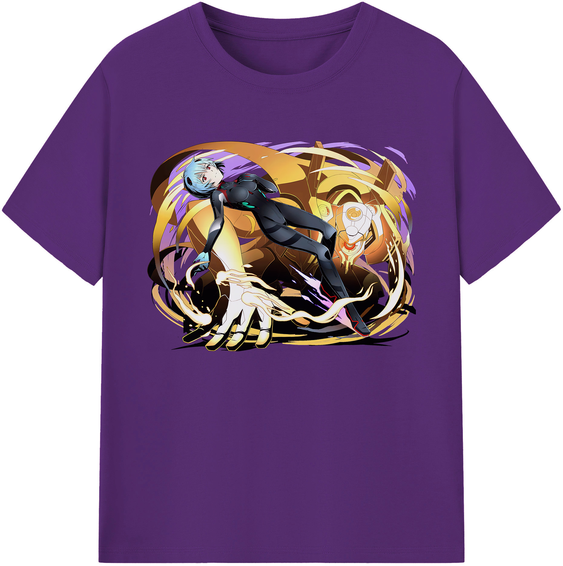 （画像用） EVA 新世紀エヴァンゲリオン 綿100％ メンズ半袖Tシャツ｜肌触りやわらか＆通気性