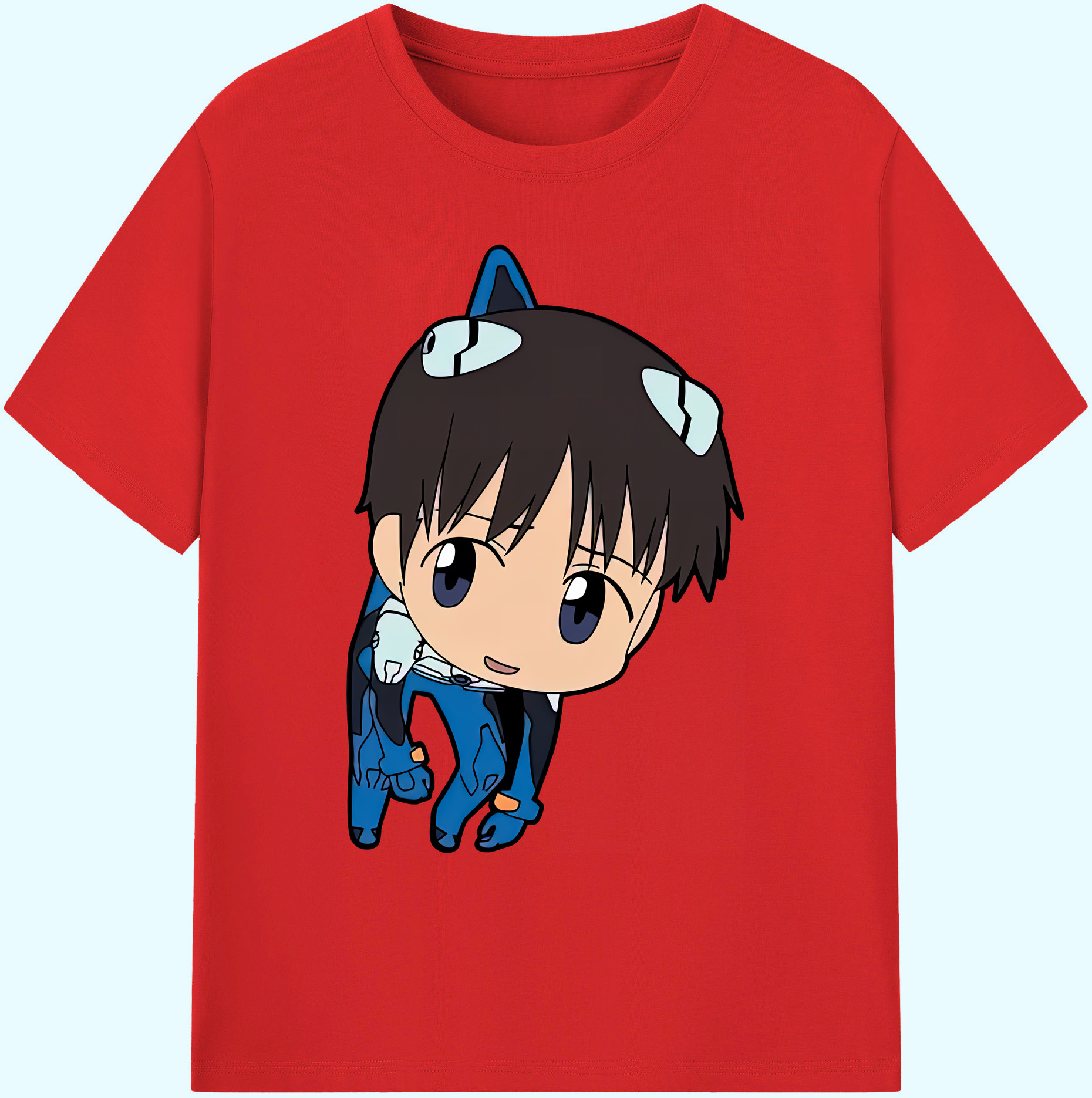 （画像用） EVA 新世紀エヴァンゲリオン 綿100％ メンズ半袖Tシャツ｜肌触りやわらか＆通気性