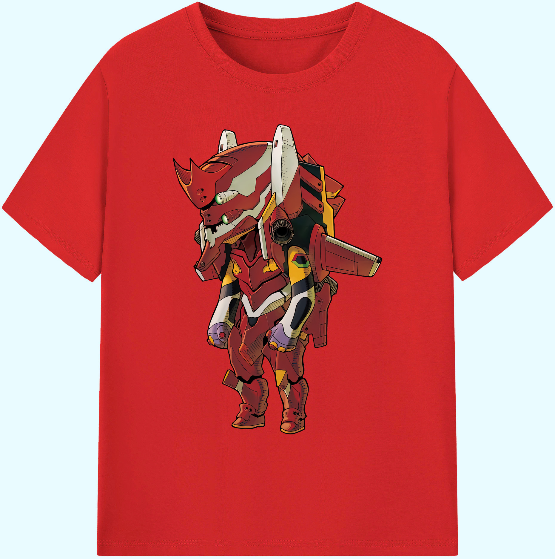 （画像用） EVA 新世紀エヴァンゲリオン 綿100％ メンズ半袖Tシャツ｜肌触りやわらか＆通気性