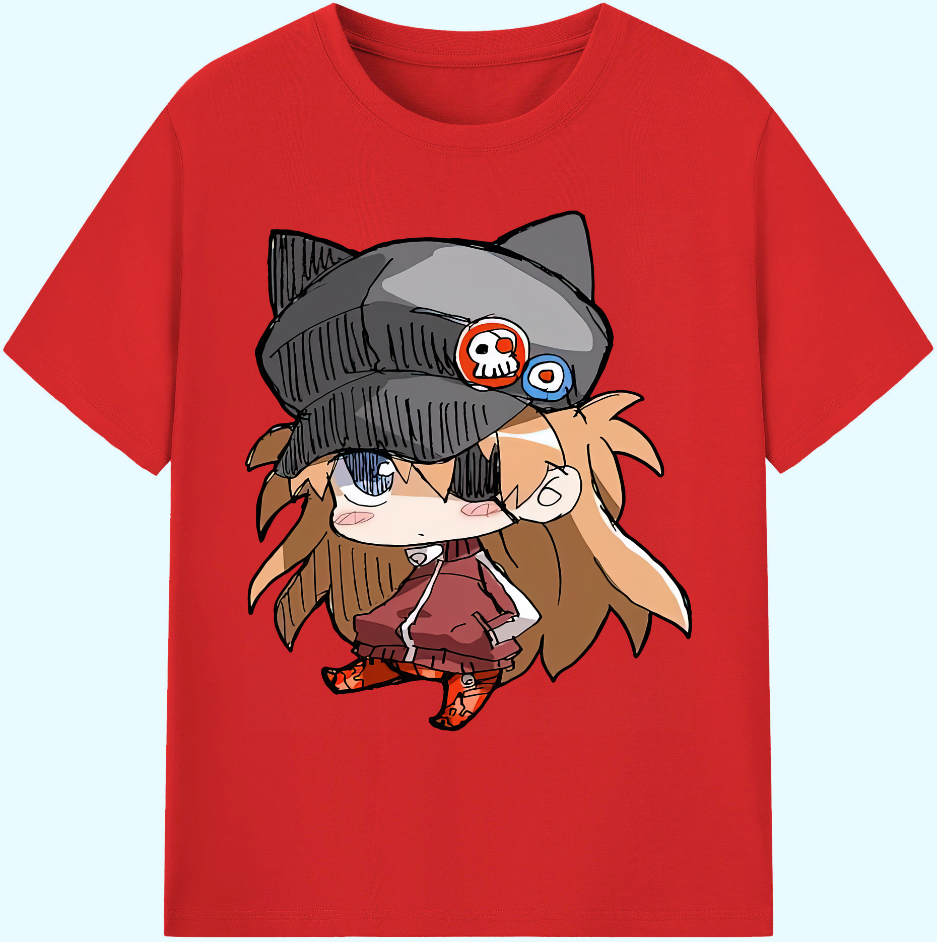 （画像用） EVA 新世紀エヴァンゲリオン 綿100％ メンズ半袖Tシャツ｜肌触りやわらか＆通気性