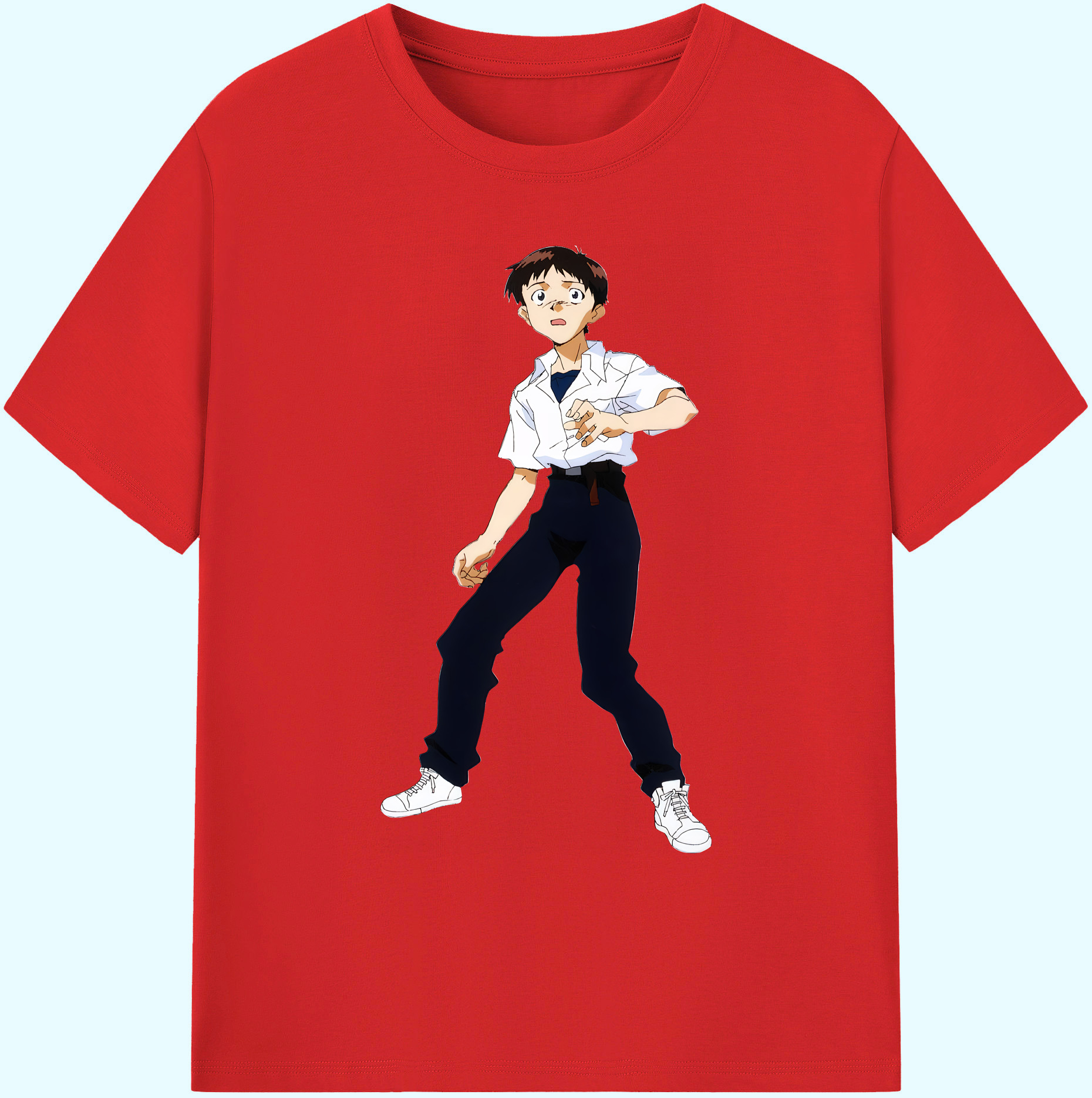 （画像用） EVA 新世紀エヴァンゲリオン 綿100％ メンズ半袖Tシャツ｜肌触りやわらか＆通気性
