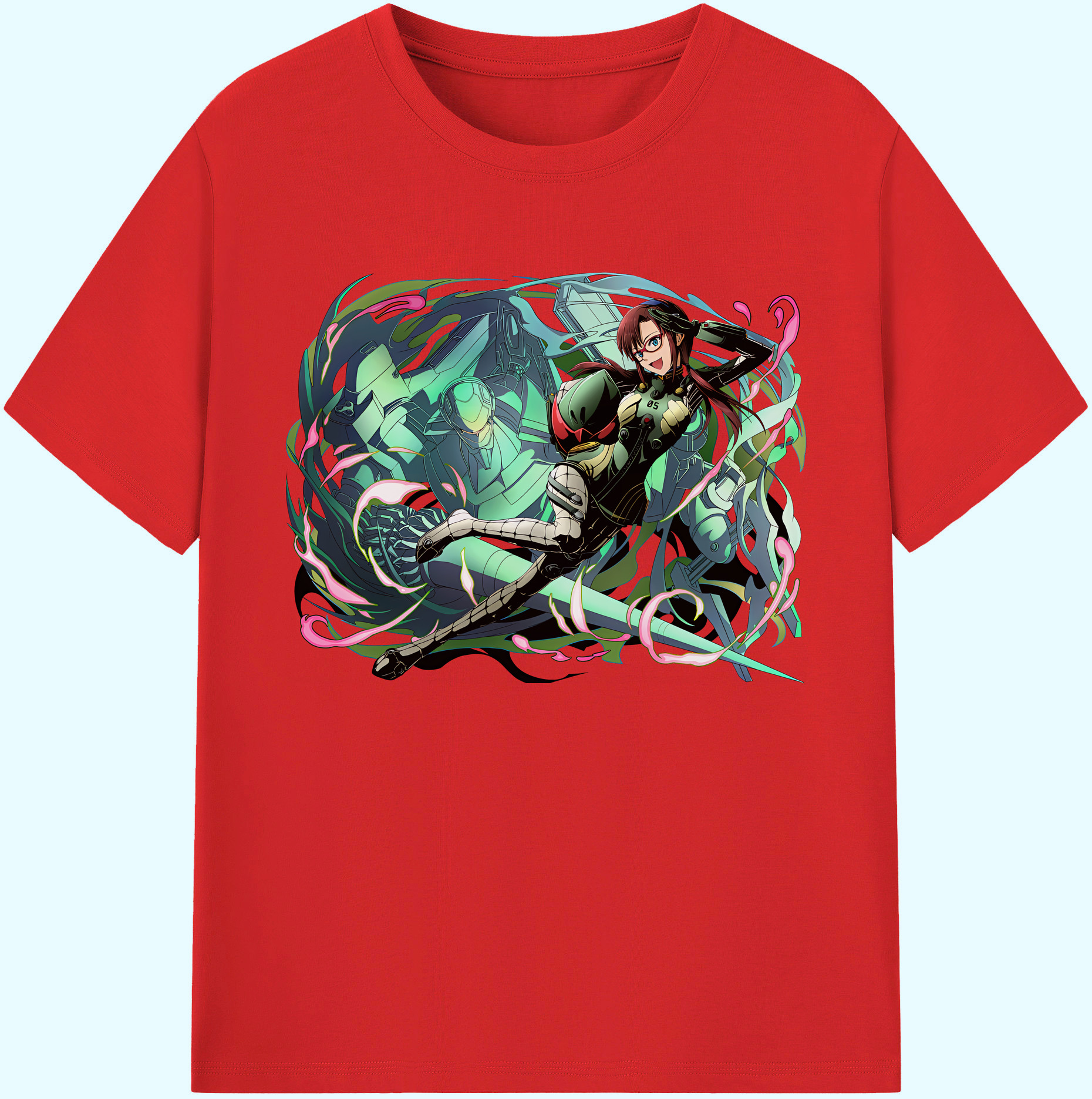 （画像用） EVA 新世紀エヴァンゲリオン 綿100％ メンズ半袖Tシャツ｜肌触りやわらか＆通気性