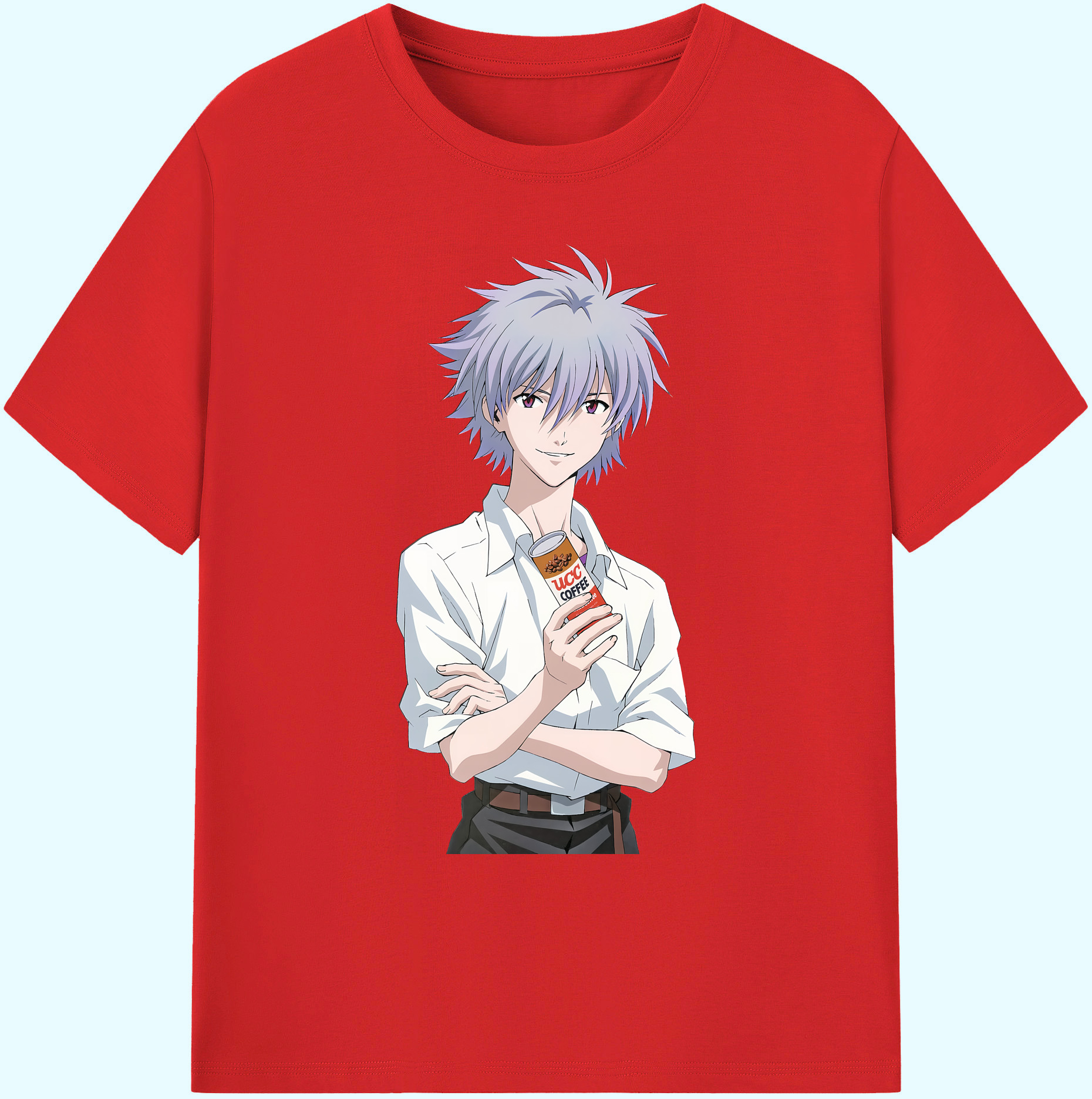 （画像用） EVA 新世紀エヴァンゲリオン 綿100％ メンズ半袖Tシャツ｜肌触りやわらか＆通気性