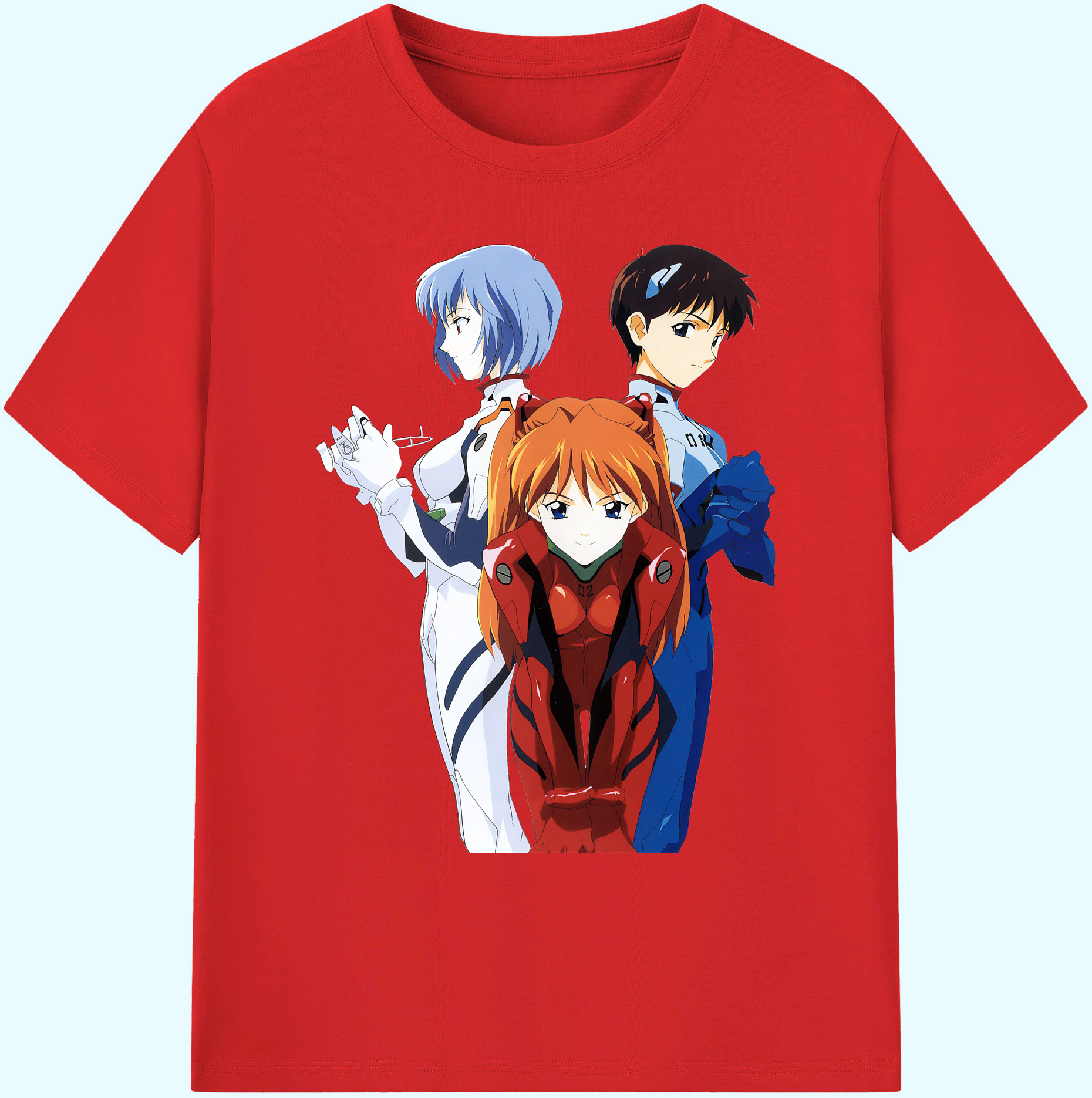 （画像用） EVA 新世紀エヴァンゲリオン 綿100％ メンズ半袖Tシャツ｜肌触りやわらか＆通気性