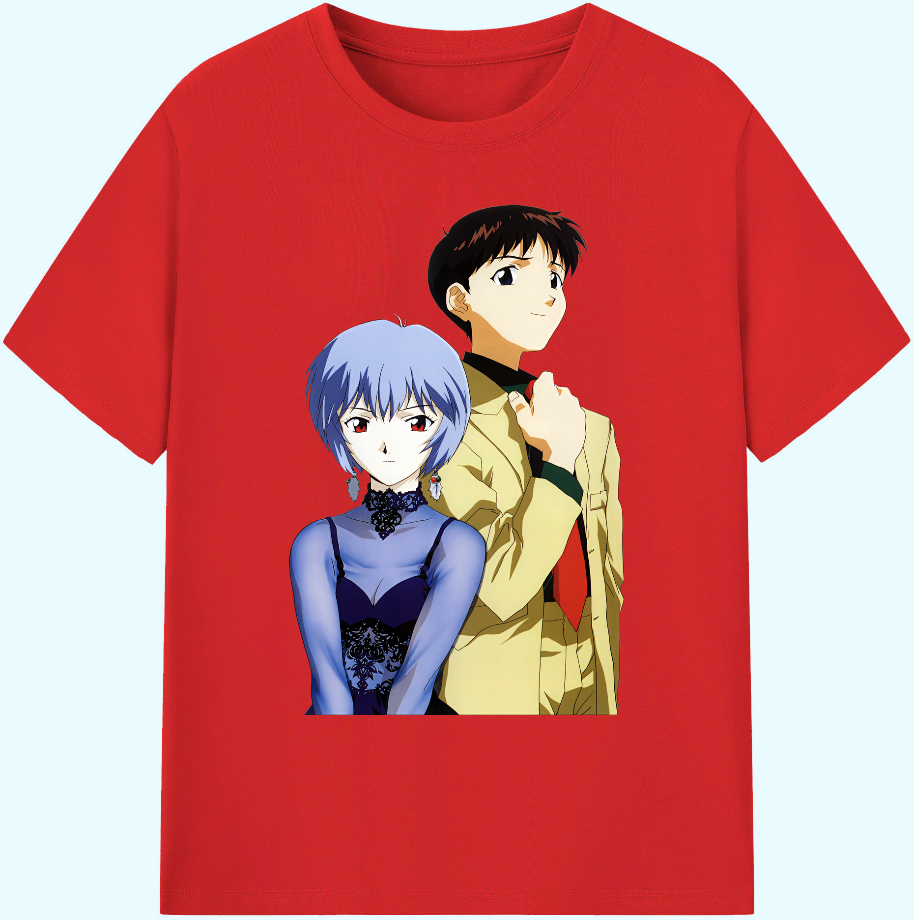 （画像用） EVA 新世紀エヴァンゲリオン 綿100％ メンズ半袖Tシャツ｜肌触りやわらか＆通気性