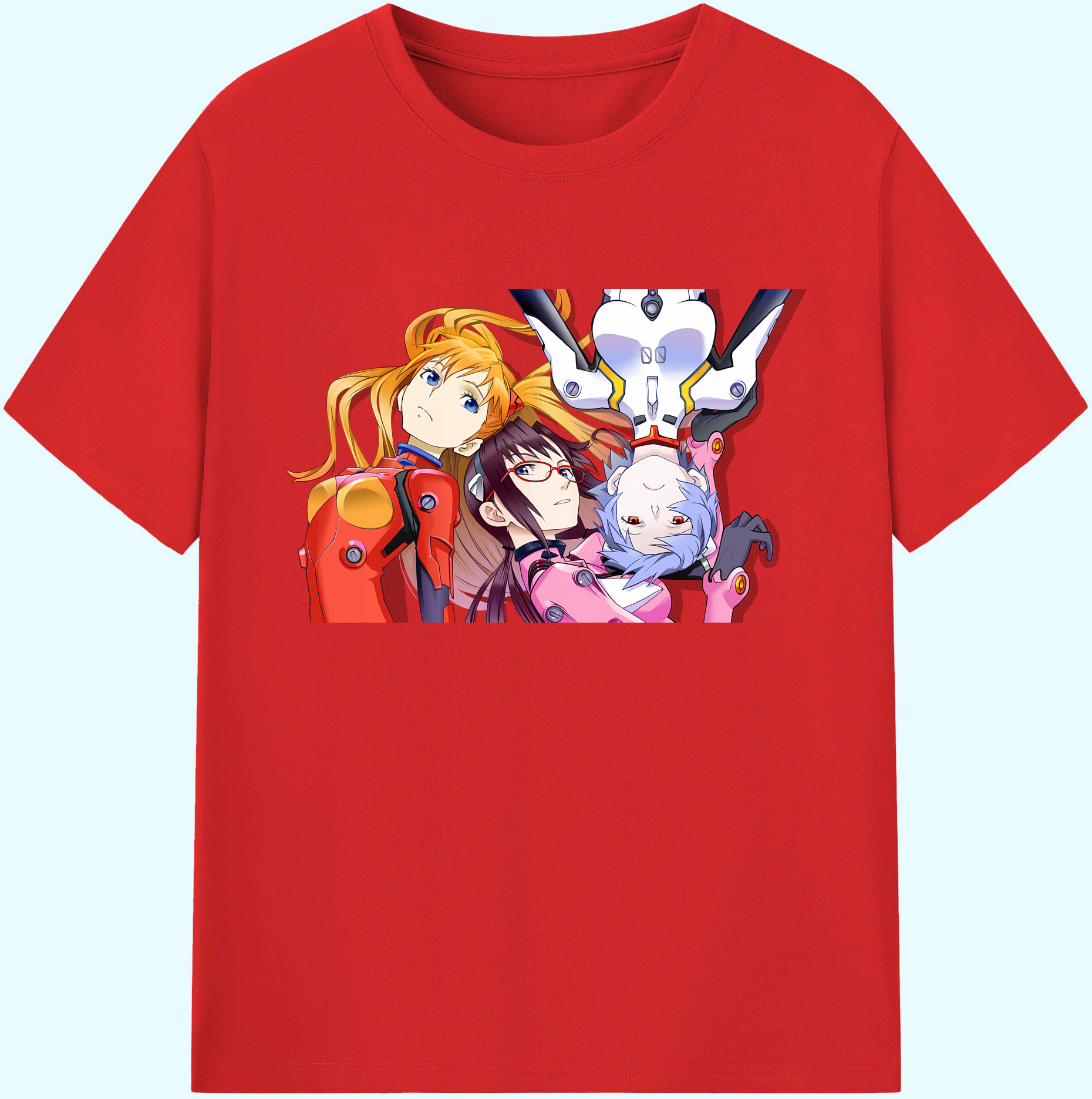 （画像用） EVA 新世紀エヴァンゲリオン 綿100％ メンズ半袖Tシャツ｜肌触りやわらか＆通気性