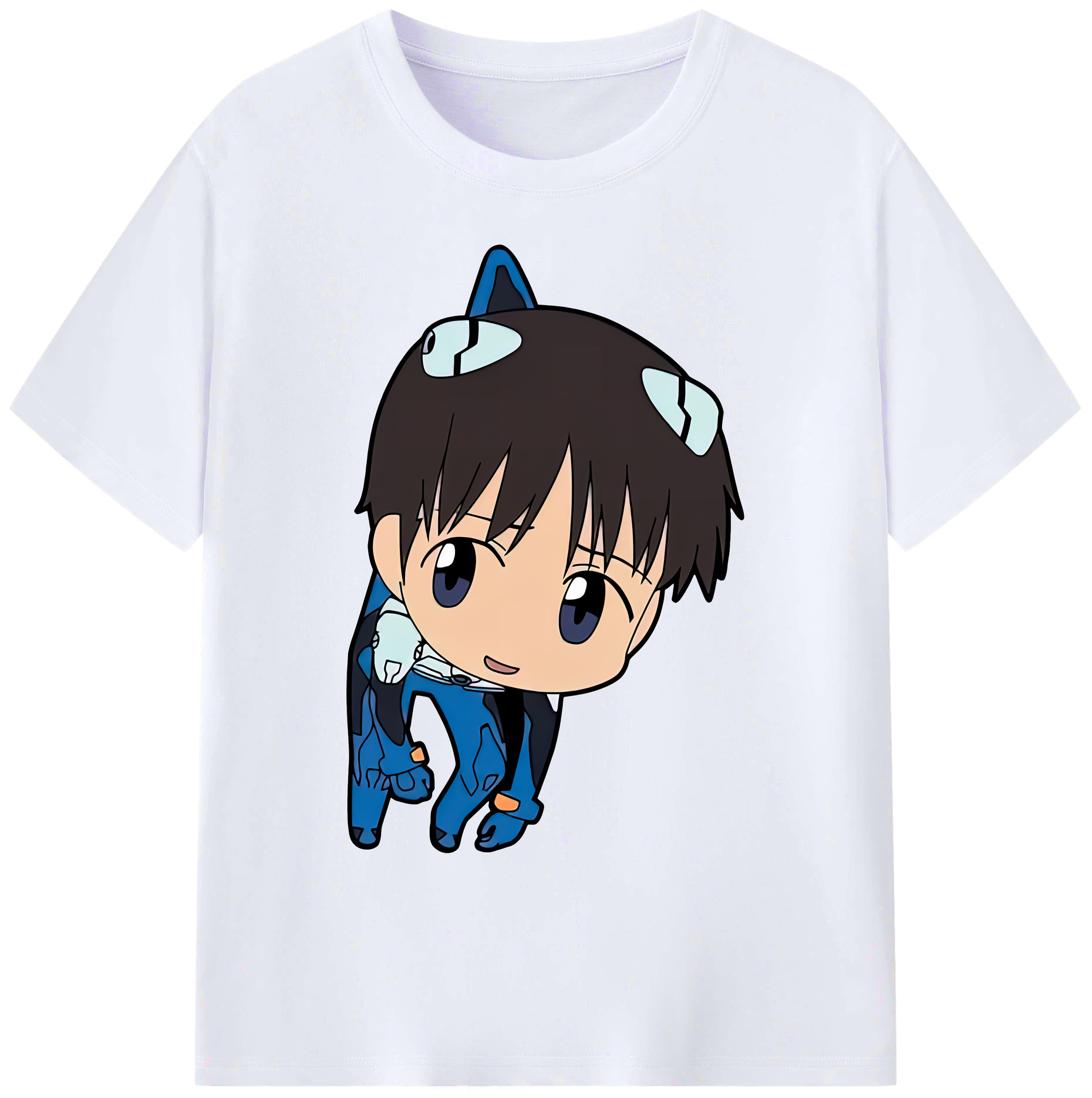 （画像用） EVA 新世紀エヴァンゲリオン 綿100％ メンズ半袖Tシャツ｜肌触りやわらか＆通気性