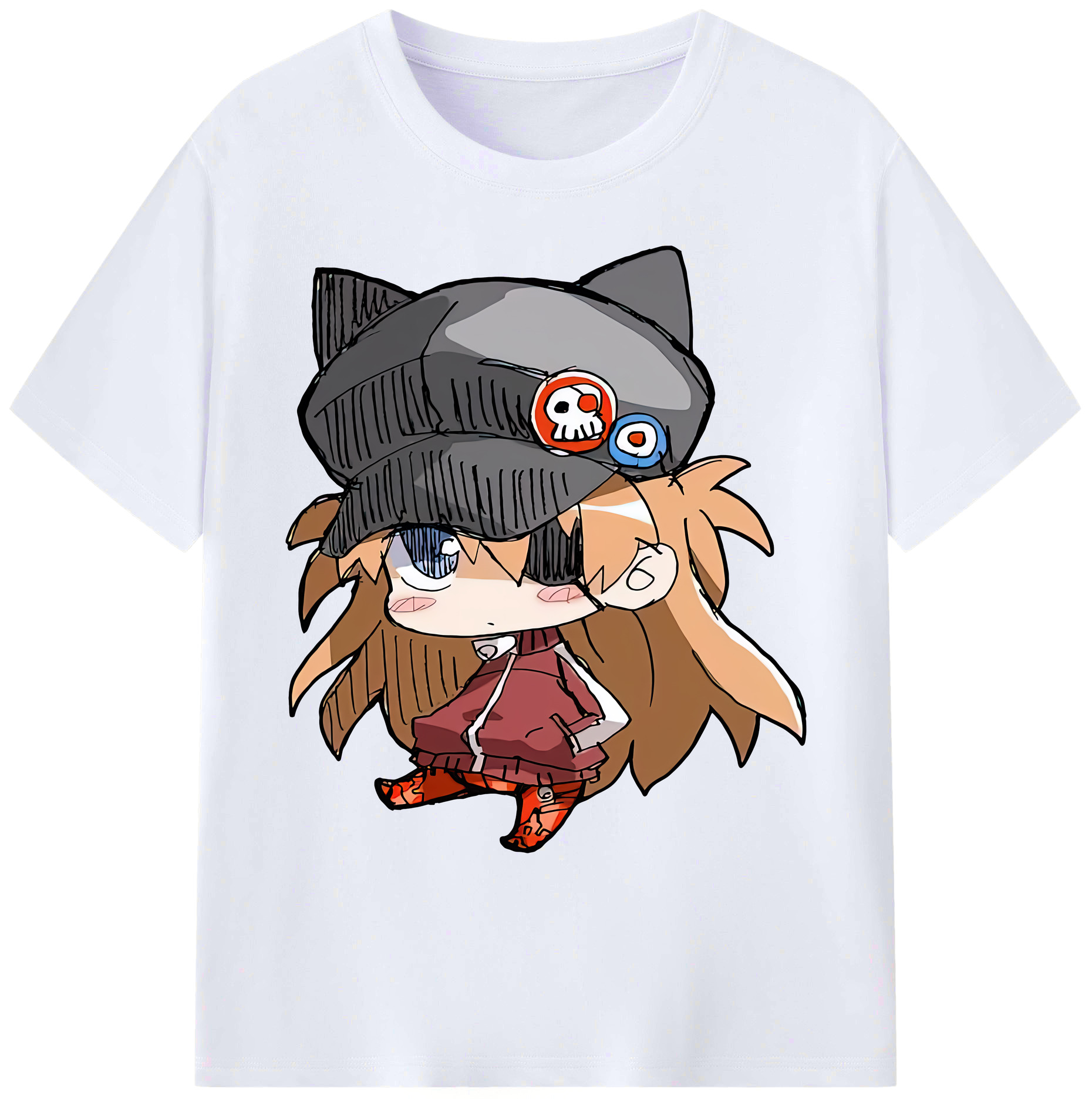 （画像用） EVA 新世紀エヴァンゲリオン 綿100％ メンズ半袖Tシャツ｜肌触りやわらか＆通気性