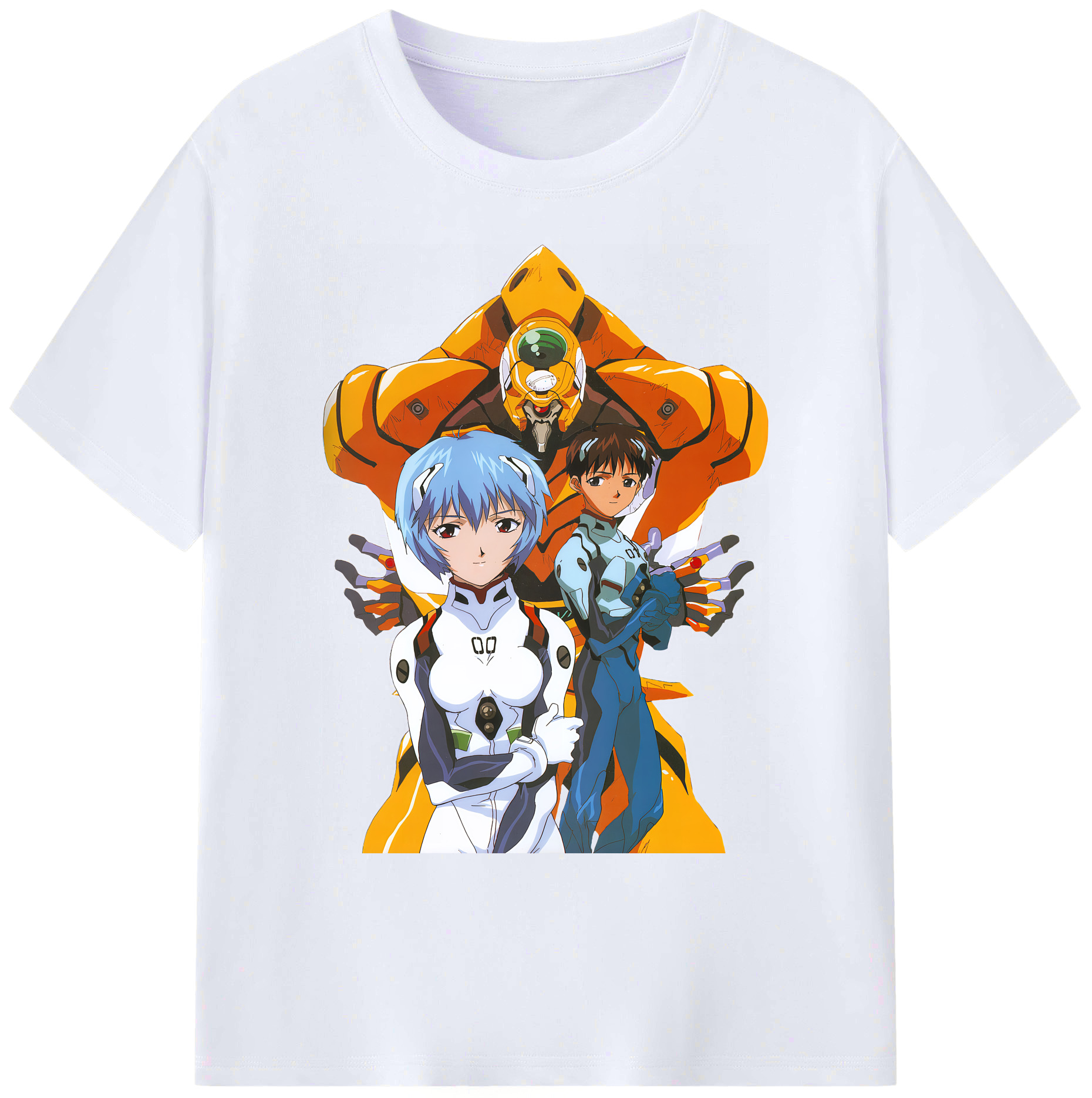 （画像用） EVA 新世紀エヴァンゲリオン 綿100％ メンズ半袖Tシャツ｜肌触りやわらか＆通気性