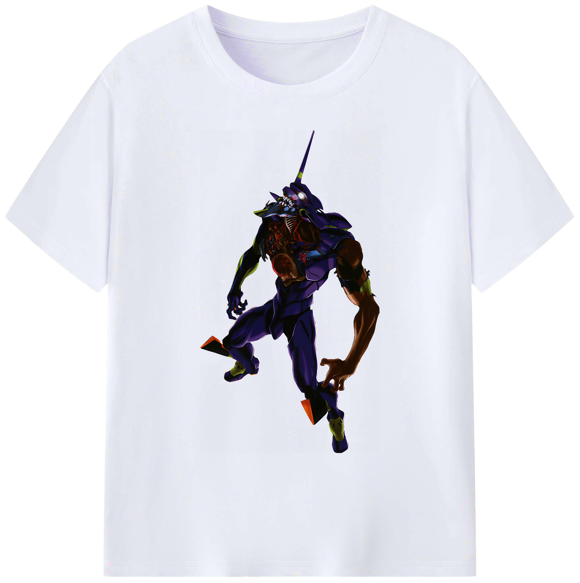 （画像用） EVA 新世紀エヴァンゲリオン 綿100％ メンズ半袖Tシャツ｜肌触りやわらか＆通気性