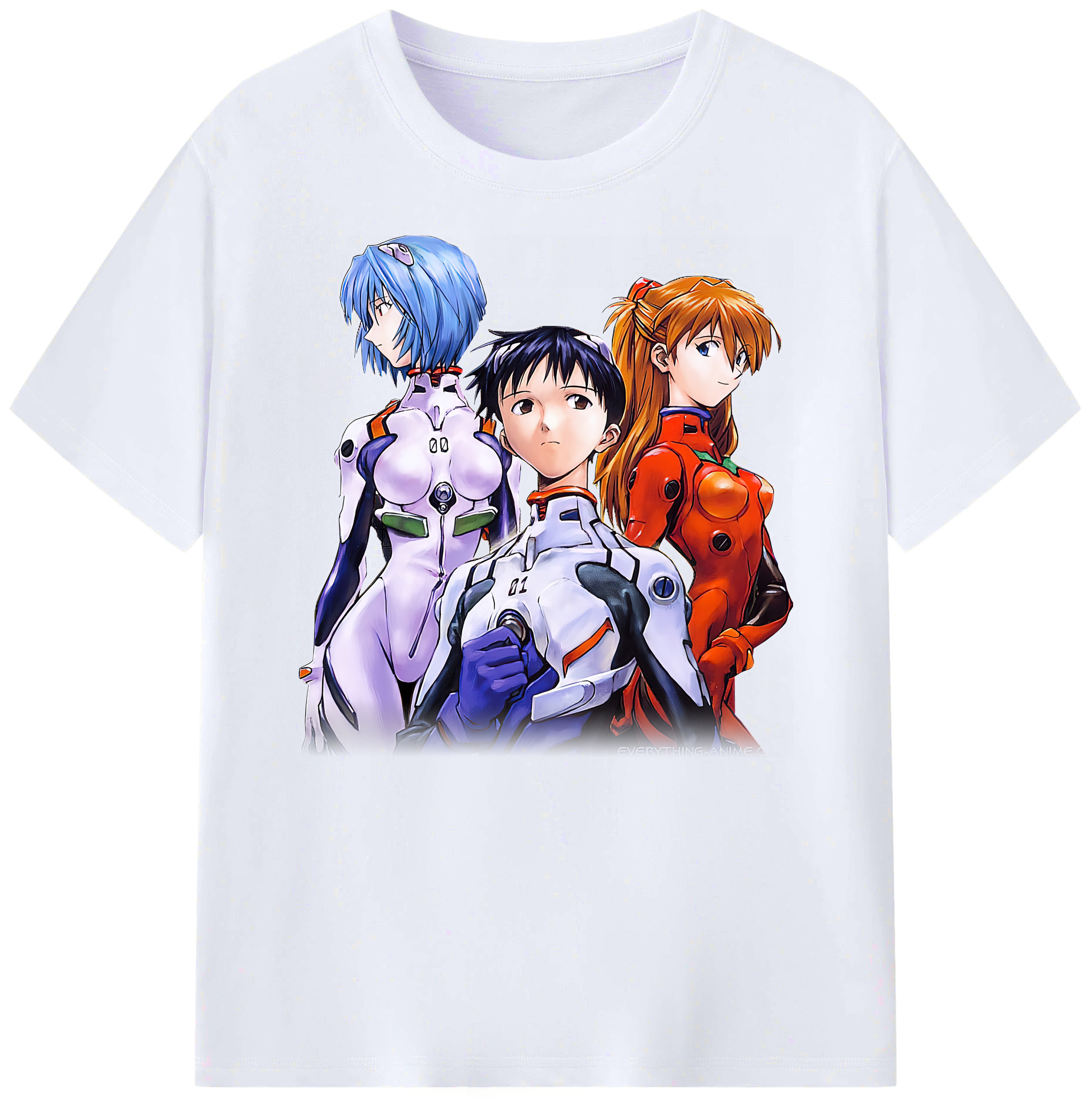 （画像用） EVA 新世紀エヴァンゲリオン 綿100％ メンズ半袖Tシャツ｜肌触りやわらか＆通気性