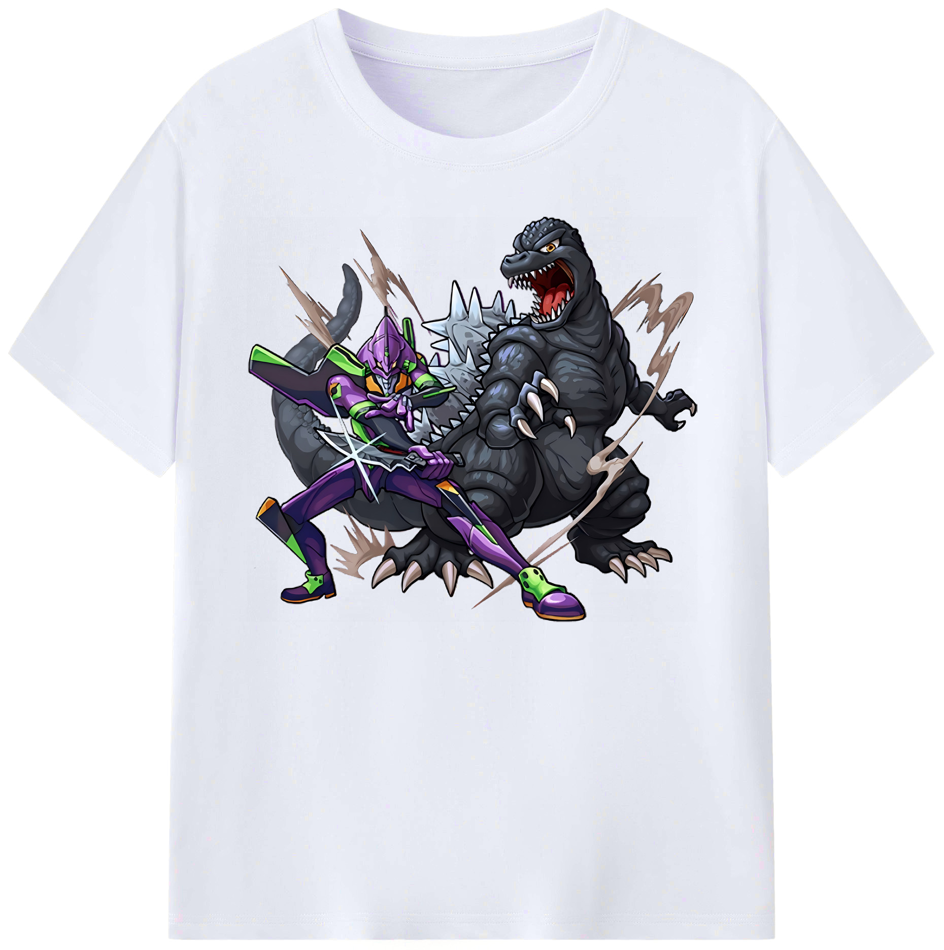 （画像用） EVA 新世紀エヴァンゲリオン 綿100％ メンズ半袖Tシャツ｜肌触りやわらか＆通気性