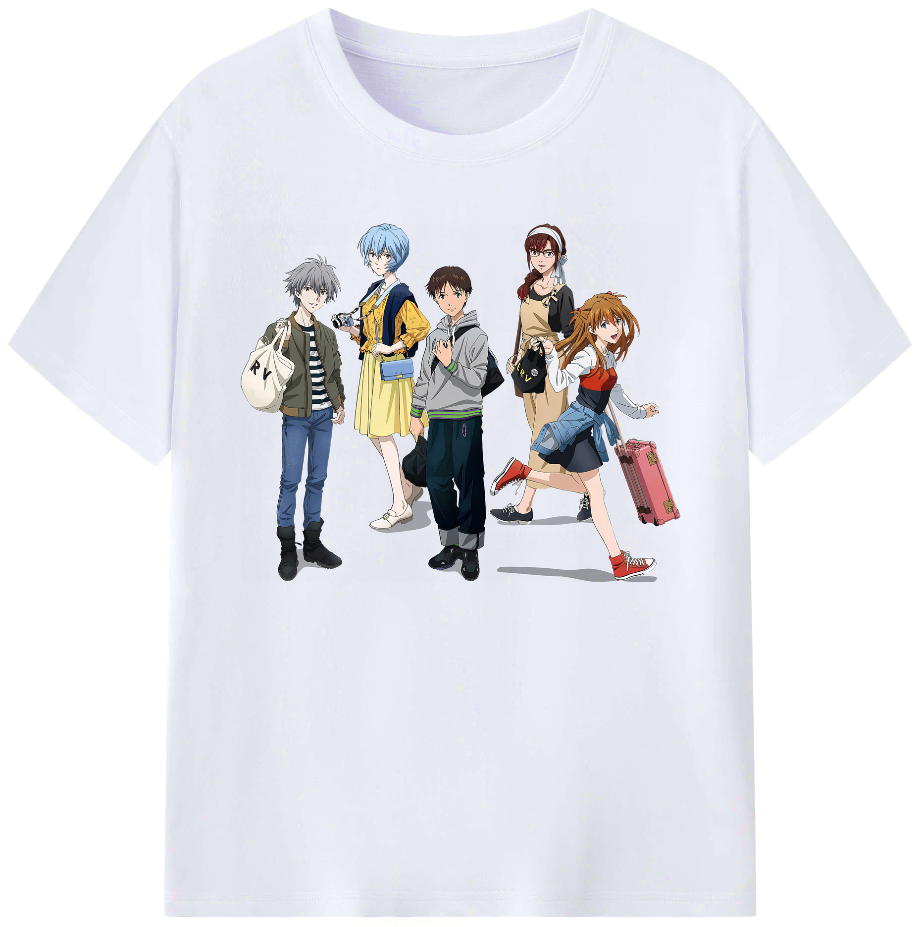 （画像用） EVA 新世紀エヴァンゲリオン 綿100％ メンズ半袖Tシャツ｜肌触りやわらか＆通気性
