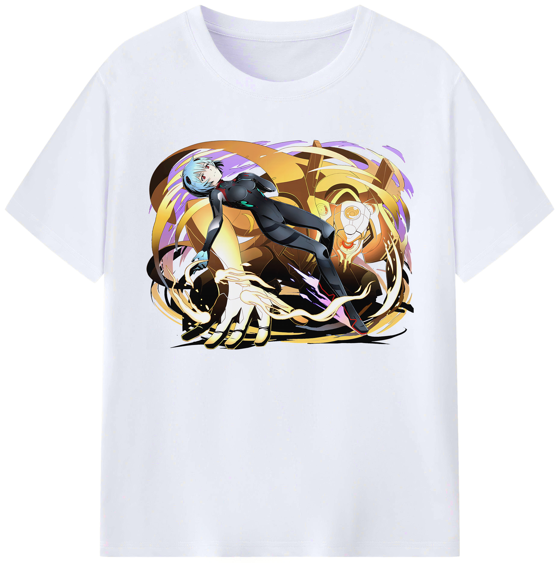 （画像用） EVA 新世紀エヴァンゲリオン 綿100％ メンズ半袖Tシャツ｜肌触りやわらか＆通気性