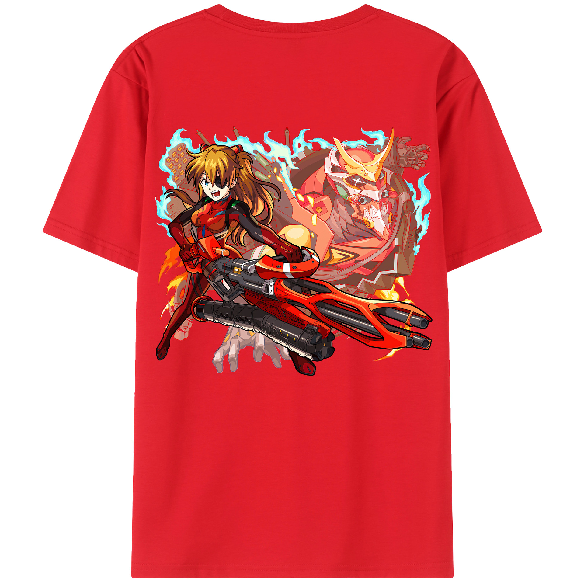 （画像用） EVA 新世紀エヴァンゲリオン レディース半袖Tシャツ(バックプリント)