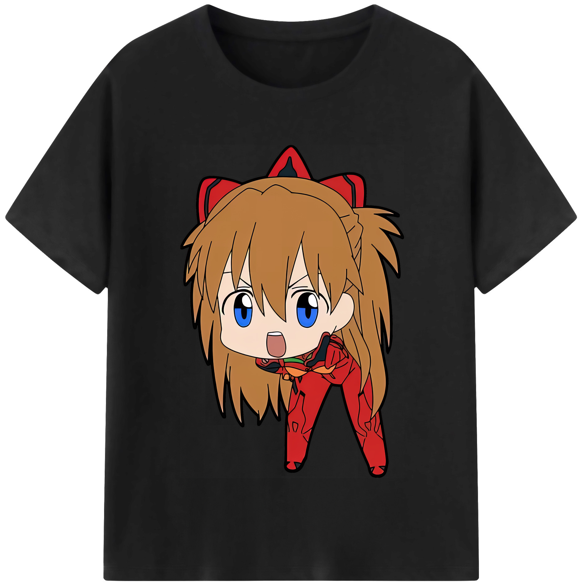 （画像用） EVA 新世紀エヴァンゲリオン レディースカジュアルプリントTシャツ（綿100％）