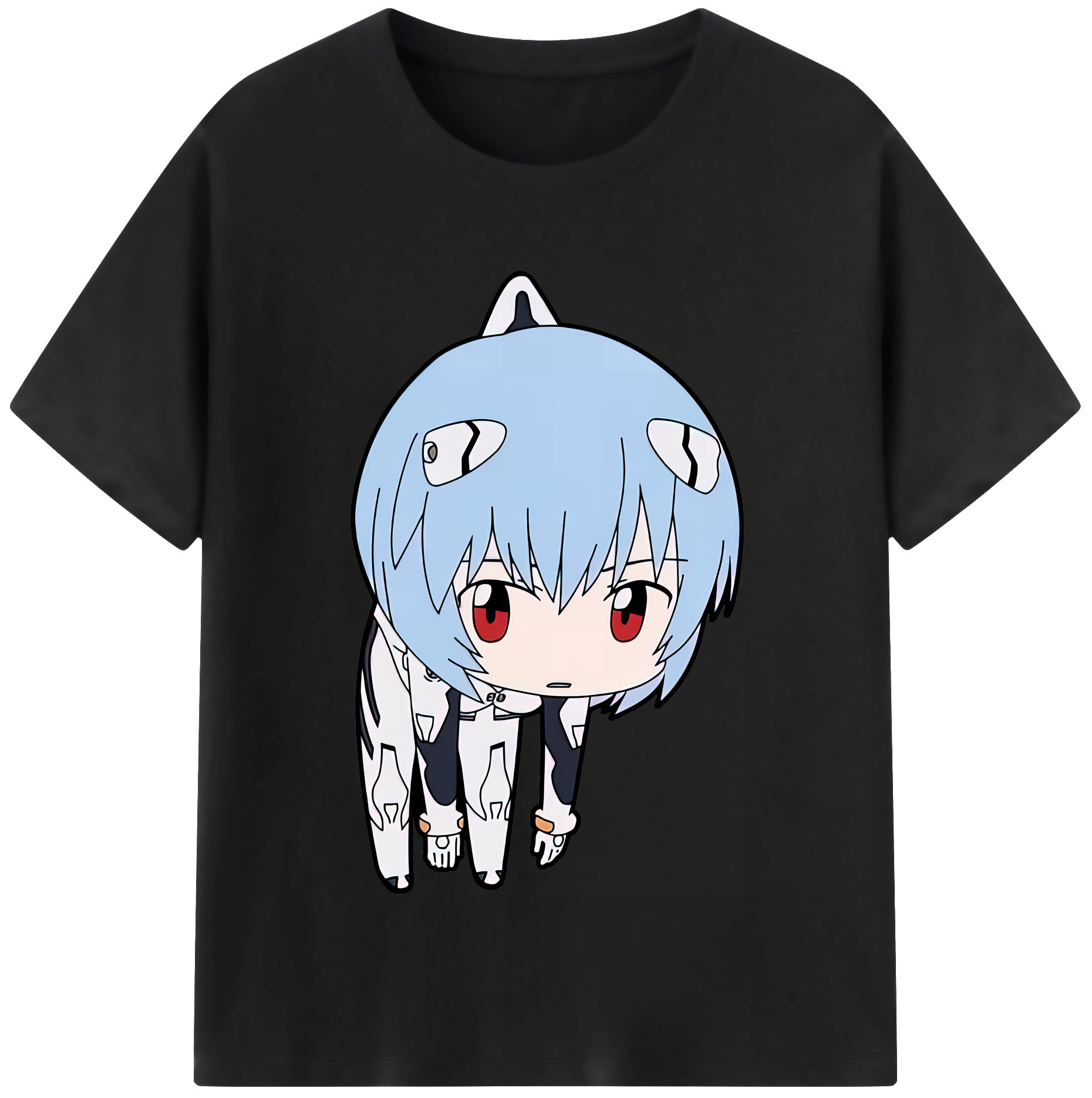 （画像用） EVA 新世紀エヴァンゲリオン レディースカジュアルプリントTシャツ（綿100％）