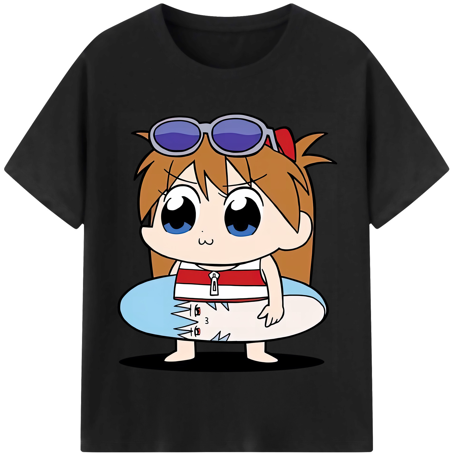 （画像用） EVA 新世紀エヴァンゲリオン レディースカジュアルプリントTシャツ（綿100％）