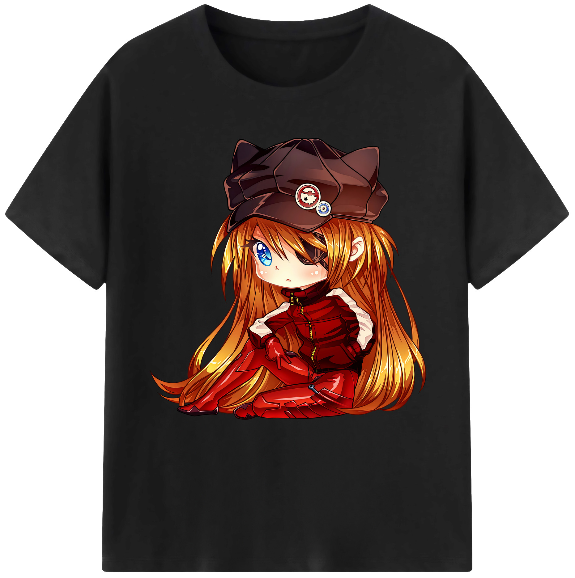 （画像用） EVA 新世紀エヴァンゲリオン レディースカジュアルプリントTシャツ（綿100％）