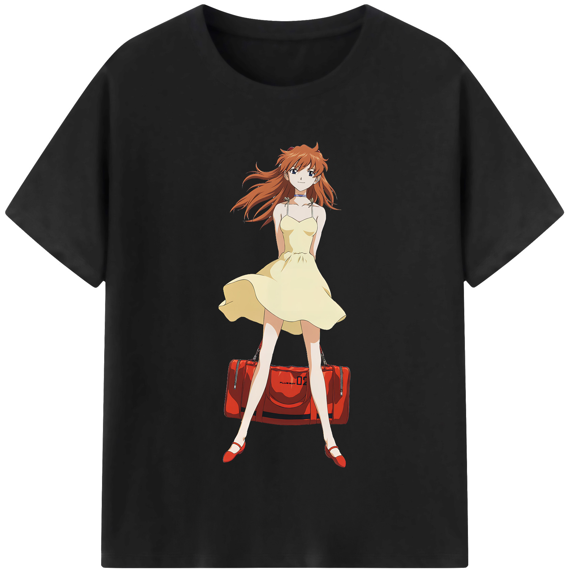 （画像用） EVA 新世紀エヴァンゲリオン レディースカジュアルプリントTシャツ（綿100％）