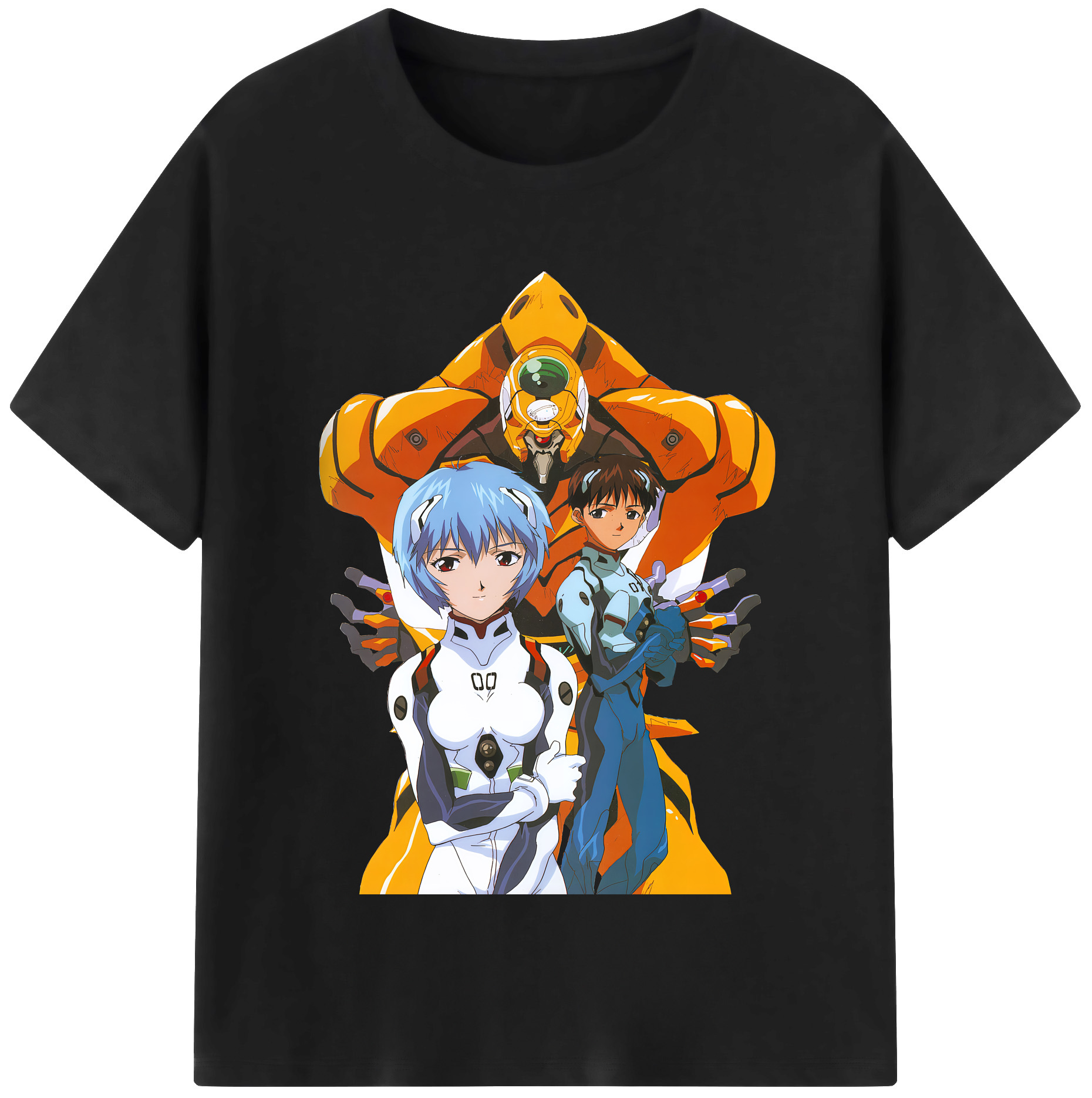 （画像用） EVA 新世紀エヴァンゲリオン レディースカジュアルプリントTシャツ（綿100％）