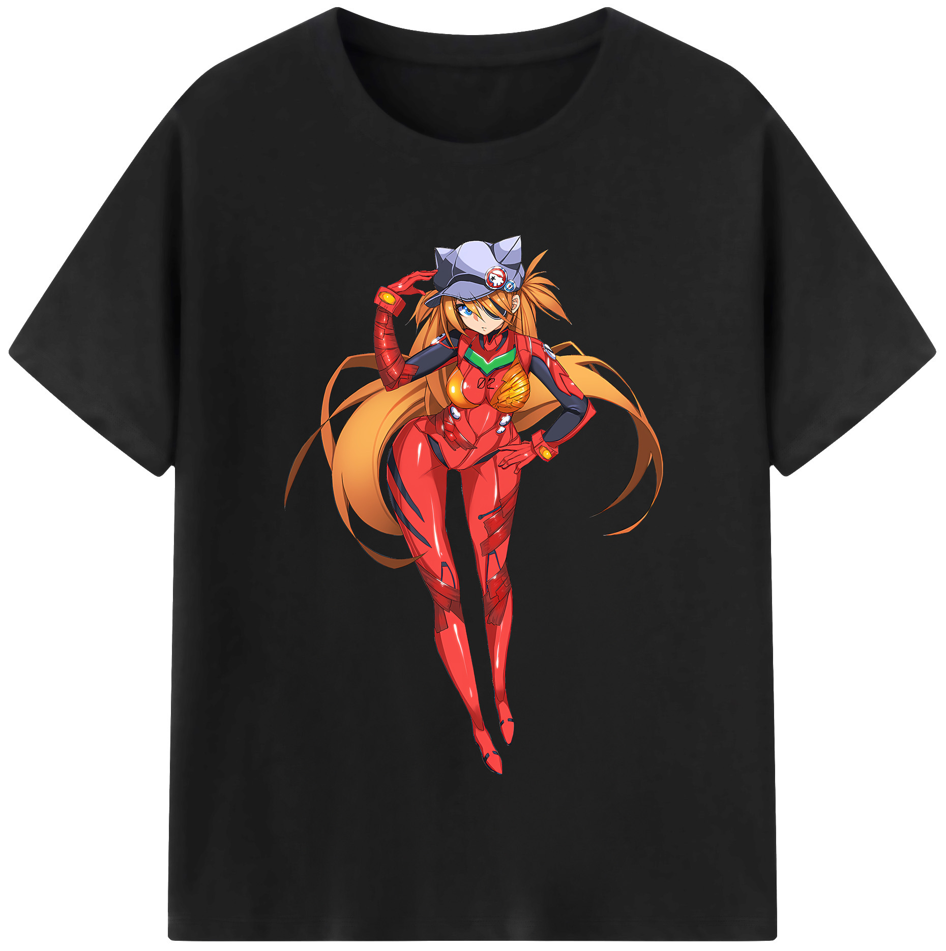 （画像用） EVA 新世紀エヴァンゲリオン レディースカジュアルプリントTシャツ（綿100％）