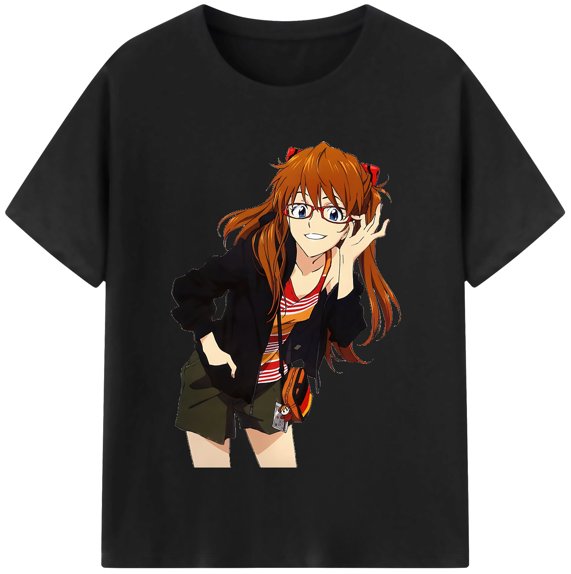 （画像用） EVA 新世紀エヴァンゲリオン レディースカジュアルプリントTシャツ（綿100％）