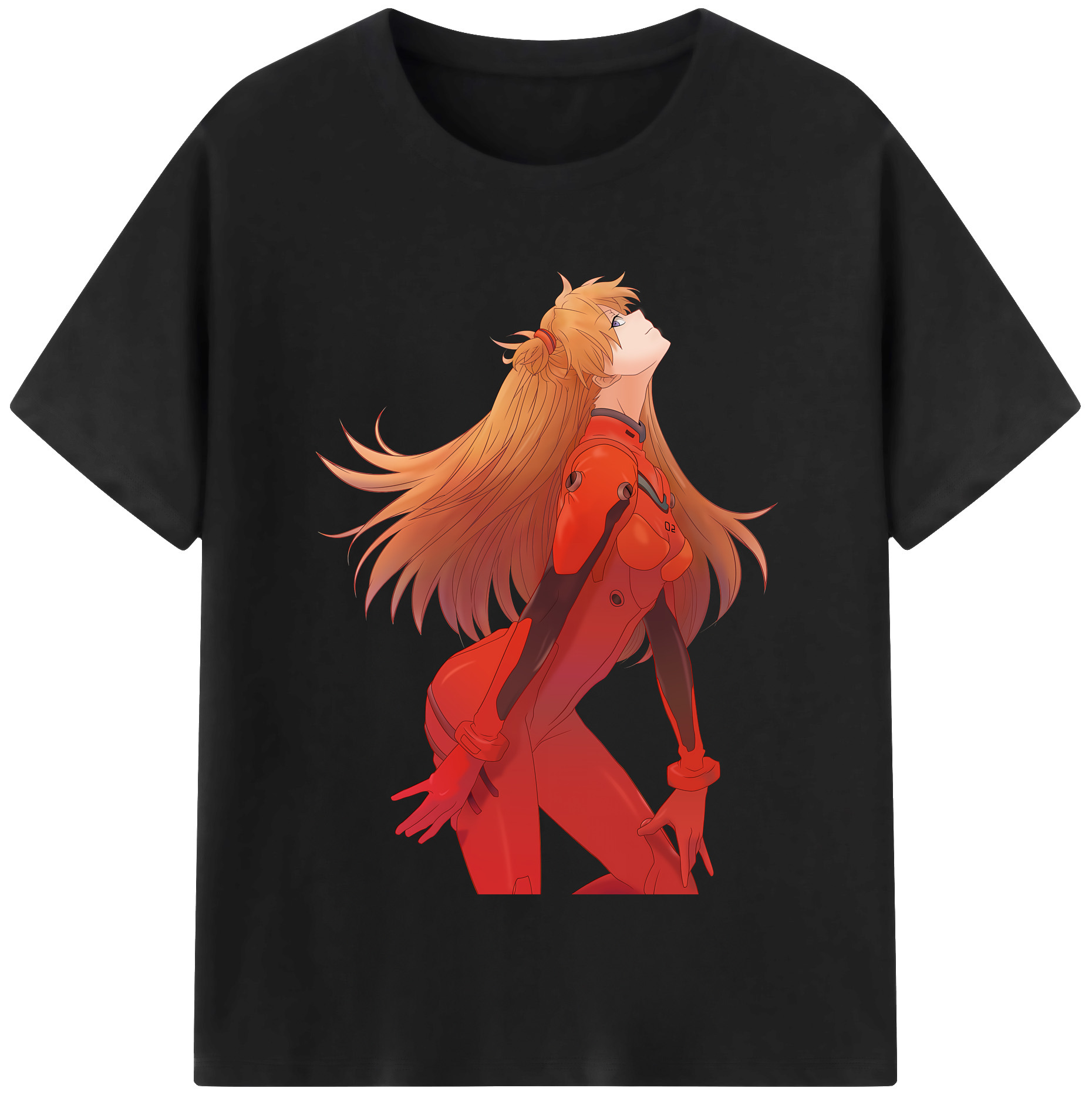 （画像用） EVA 新世紀エヴァンゲリオン レディースカジュアルプリントTシャツ（綿100％）