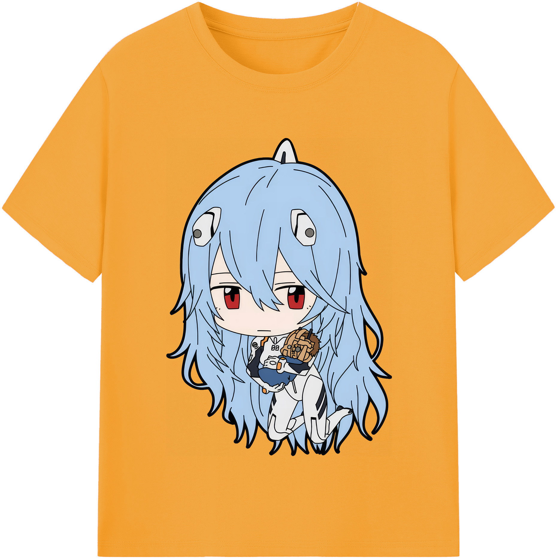 （画像用） EVA 新世紀エヴァンゲリオン レディースカジュアルプリントTシャツ（綿100％）