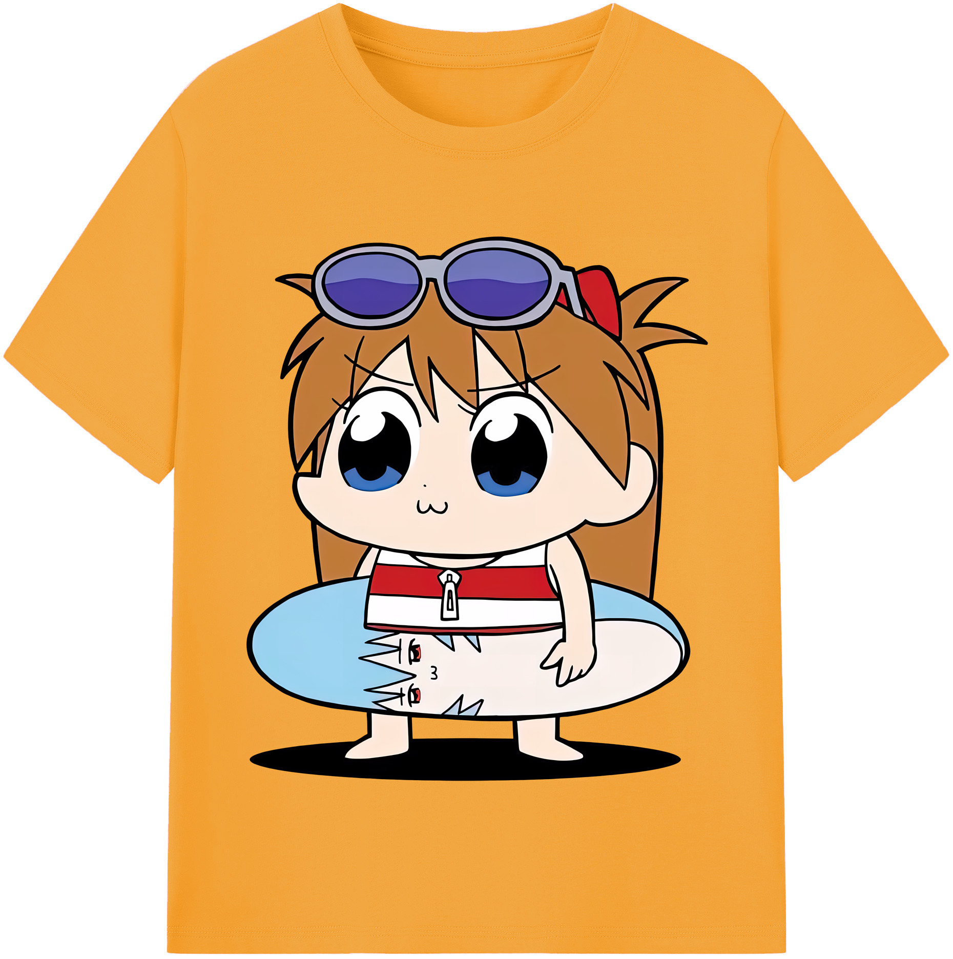 （画像用） EVA 新世紀エヴァンゲリオン レディースカジュアルプリントTシャツ（綿100％）