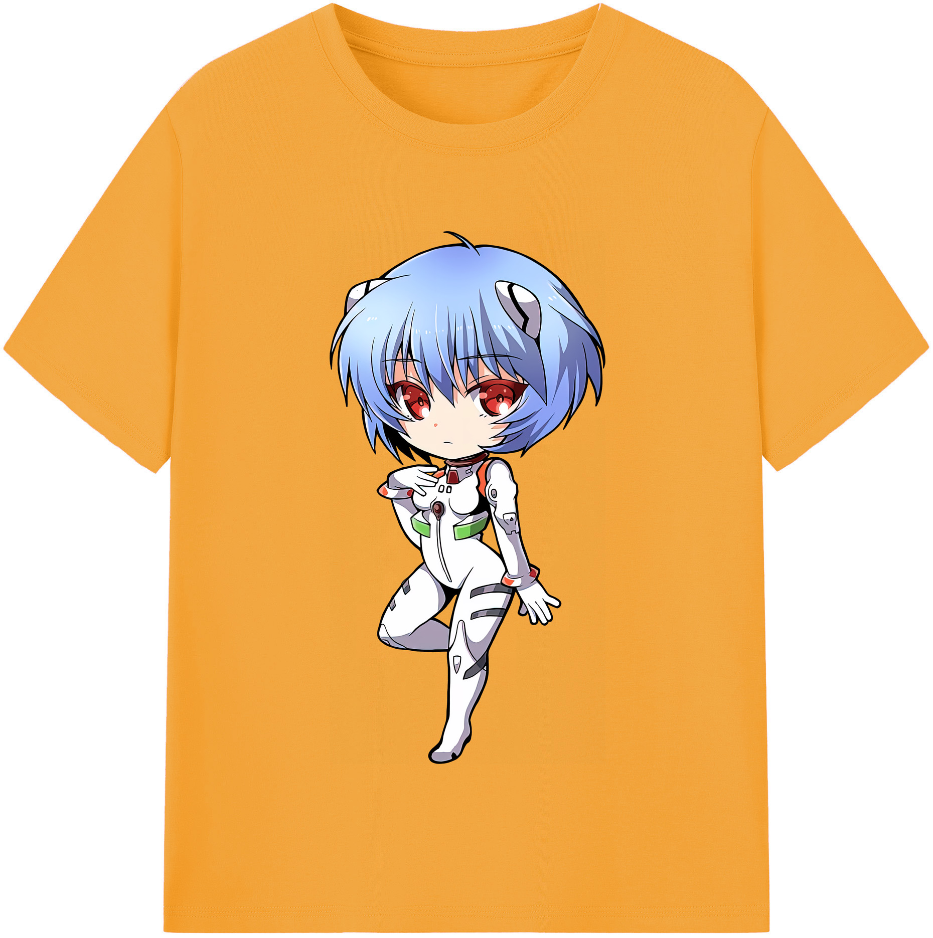 （画像用） EVA 新世紀エヴァンゲリオン レディースカジュアルプリントTシャツ（綿100％）