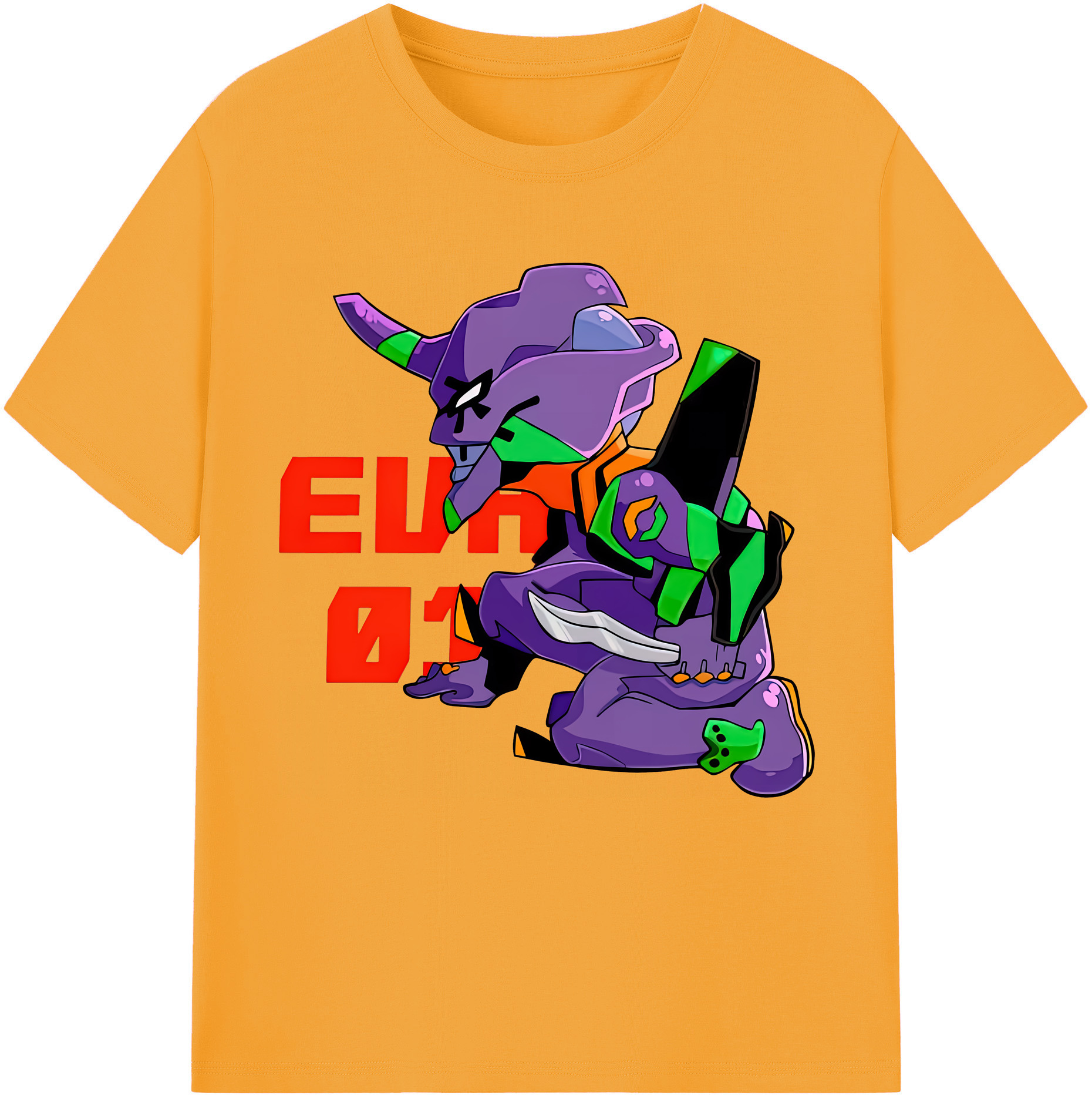 （画像用） EVA 新世紀エヴァンゲリオン レディースカジュアルプリントTシャツ（綿100％）