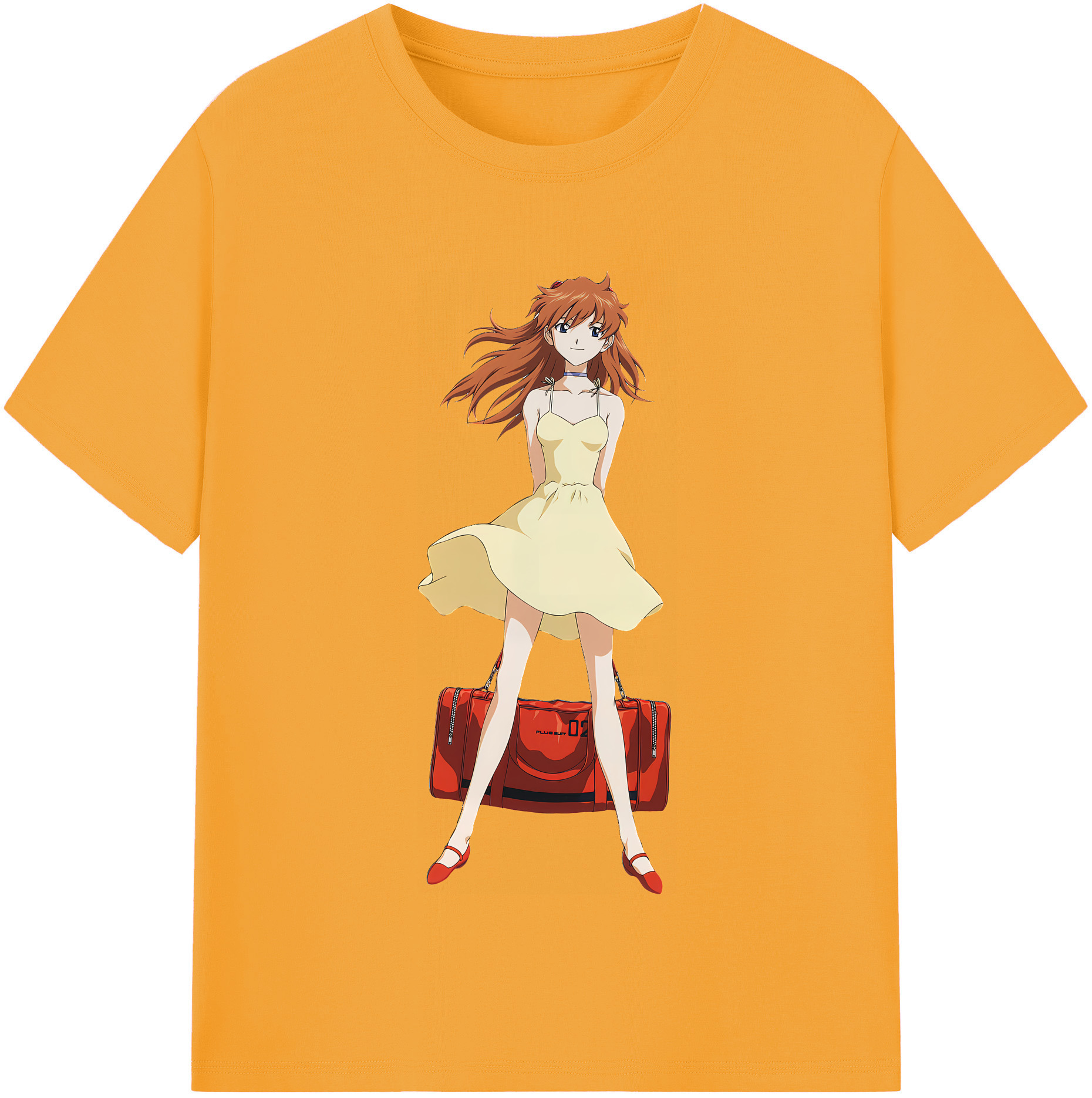 （画像用） EVA 新世紀エヴァンゲリオン レディースカジュアルプリントTシャツ（綿100％）