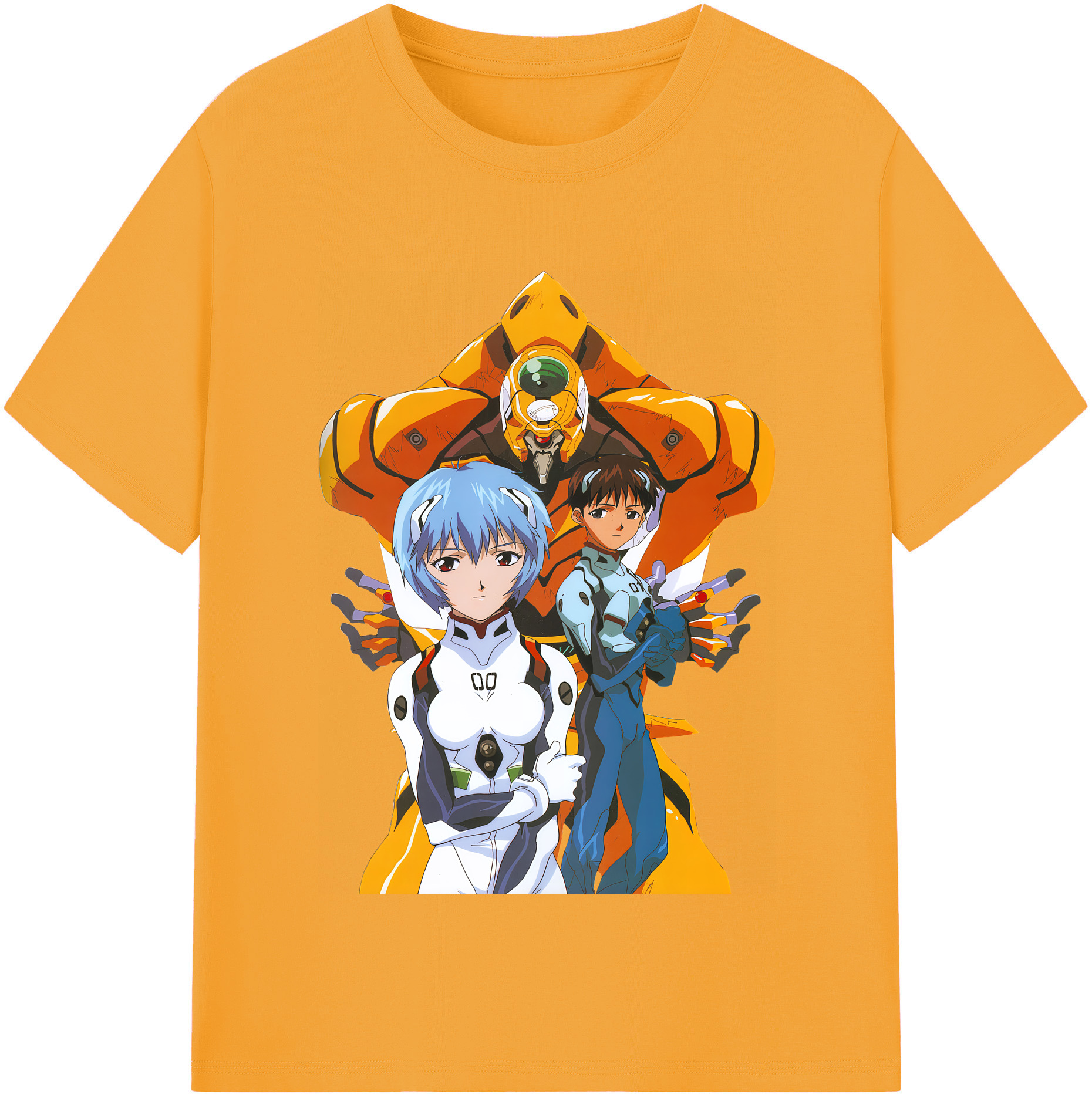 （画像用） EVA 新世紀エヴァンゲリオン レディースカジュアルプリントTシャツ（綿100％）