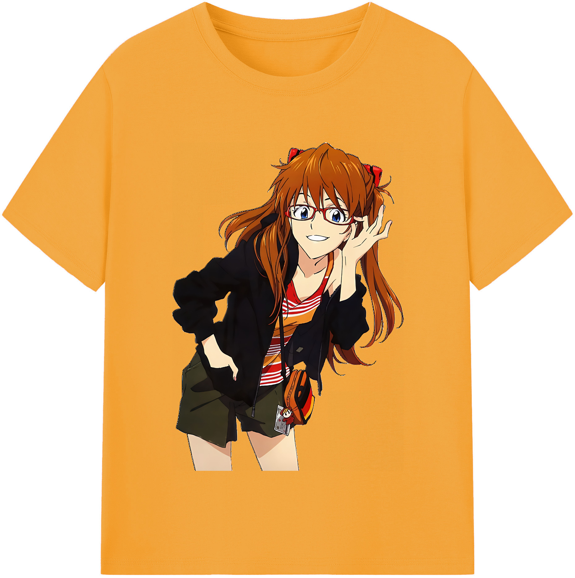 （画像用） EVA 新世紀エヴァンゲリオン レディースカジュアルプリントTシャツ（綿100％）
