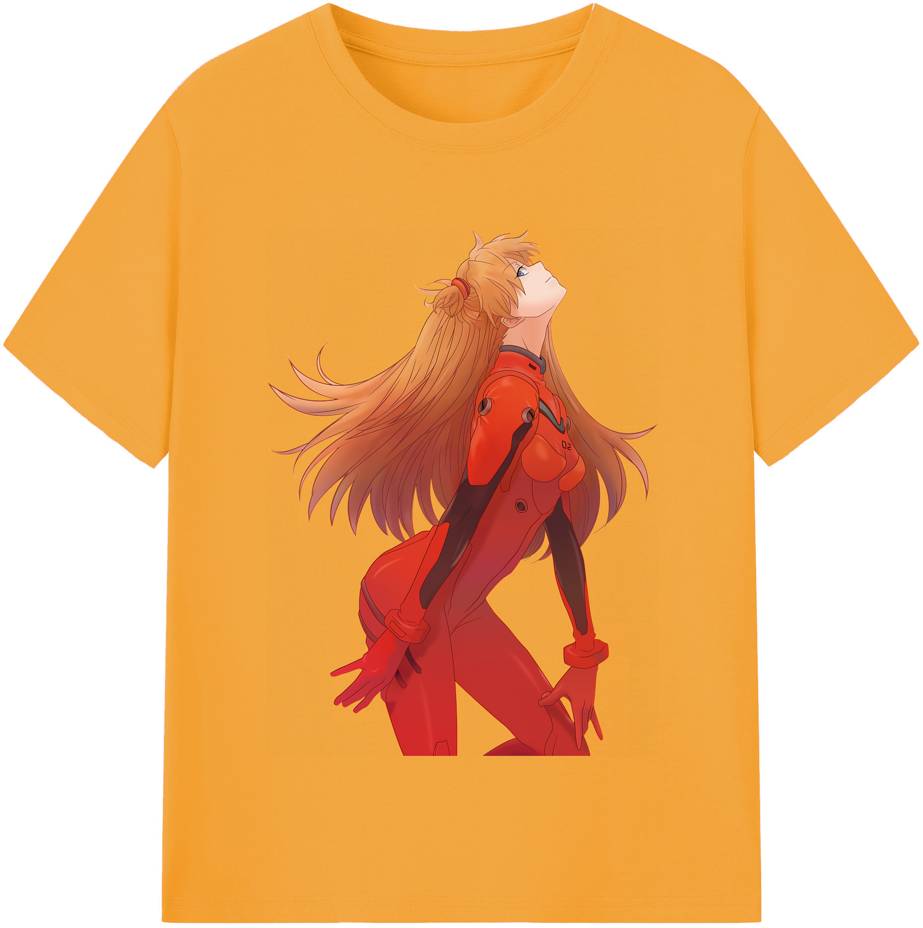 （画像用） EVA 新世紀エヴァンゲリオン レディースカジュアルプリントTシャツ（綿100％）