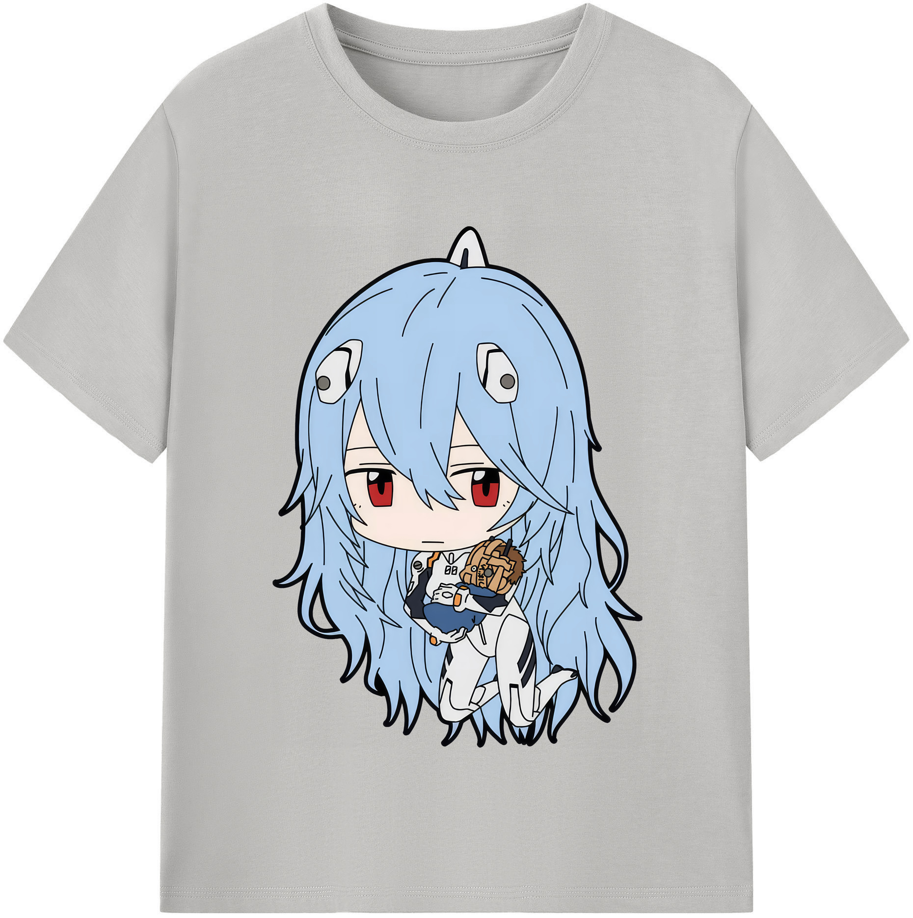 （画像用） EVA 新世紀エヴァンゲリオン レディースカジュアルプリントTシャツ（綿100％）