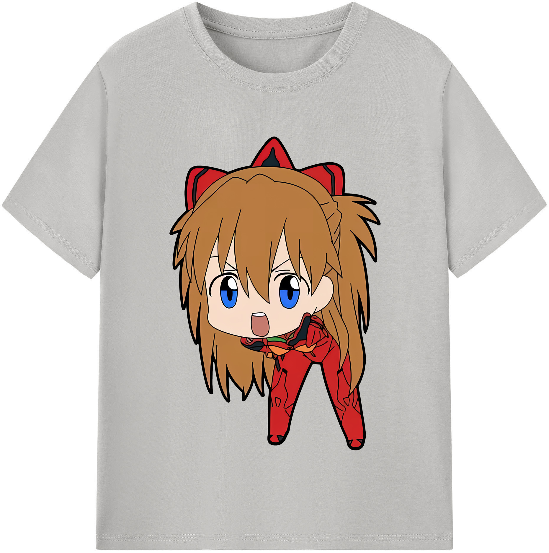 （画像用） EVA 新世紀エヴァンゲリオン レディースカジュアルプリントTシャツ（綿100％）