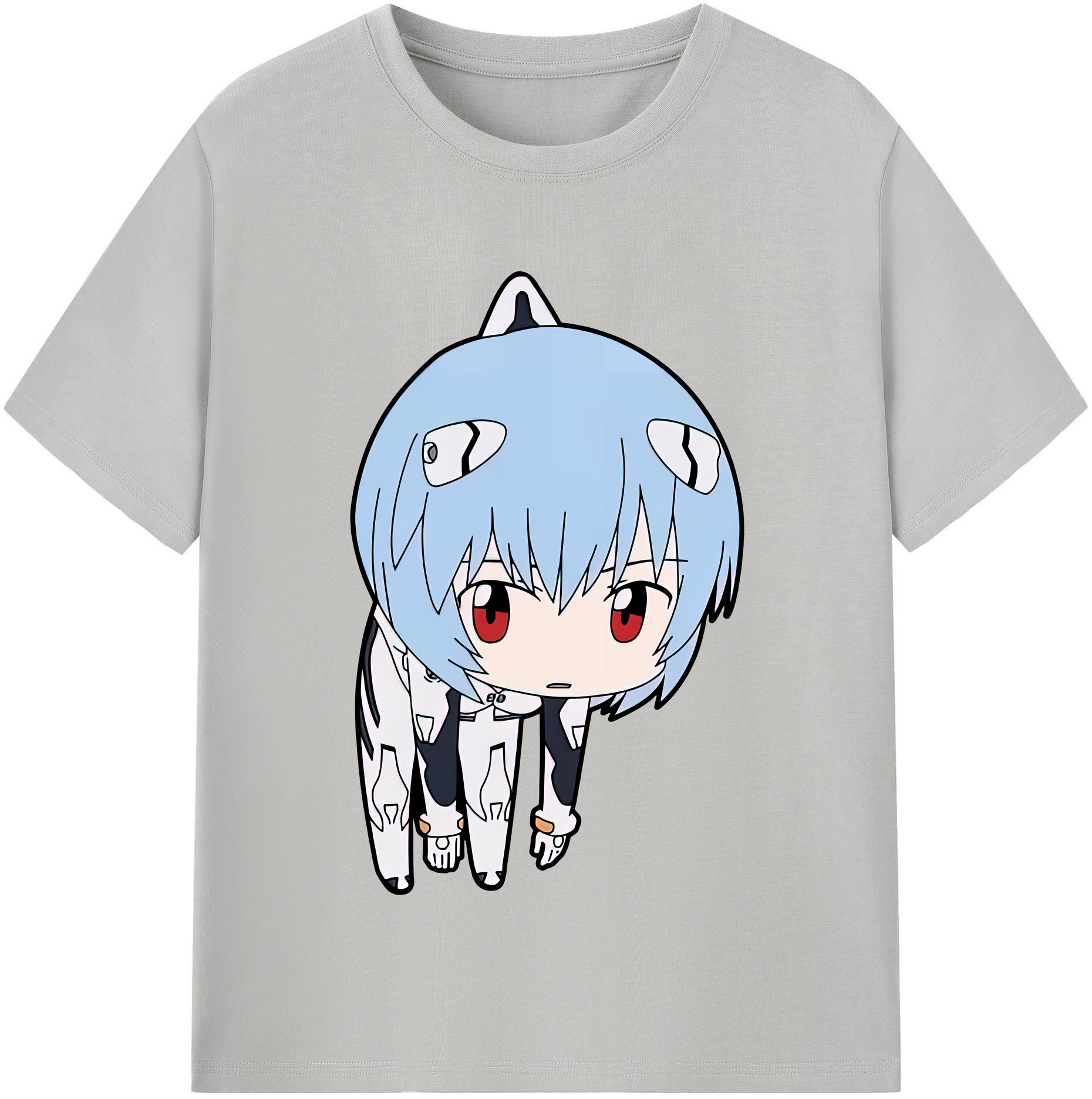 （画像用） EVA 新世紀エヴァンゲリオン レディースカジュアルプリントTシャツ（綿100％）