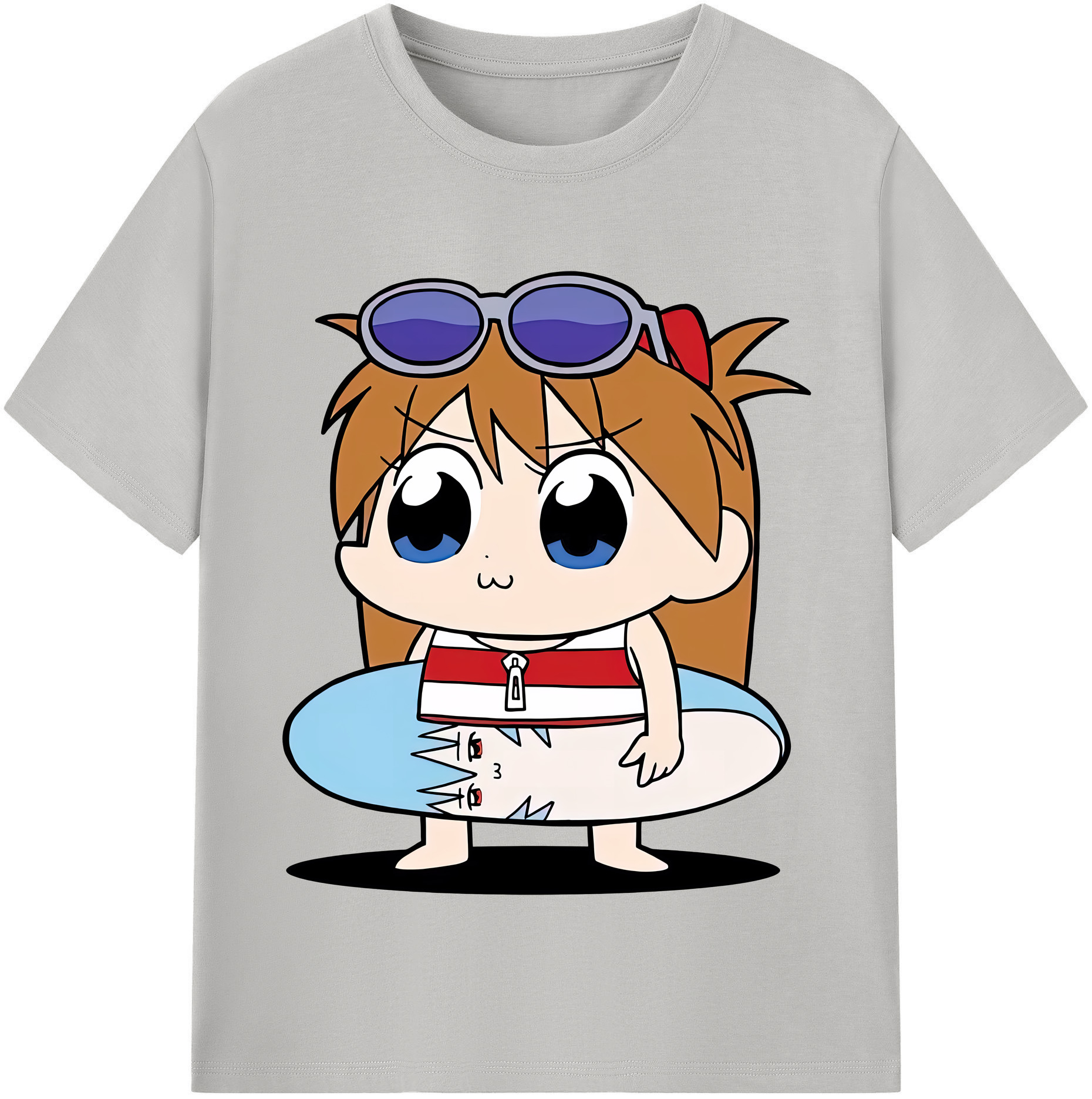 （画像用） EVA 新世紀エヴァンゲリオン レディースカジュアルプリントTシャツ（綿100％）