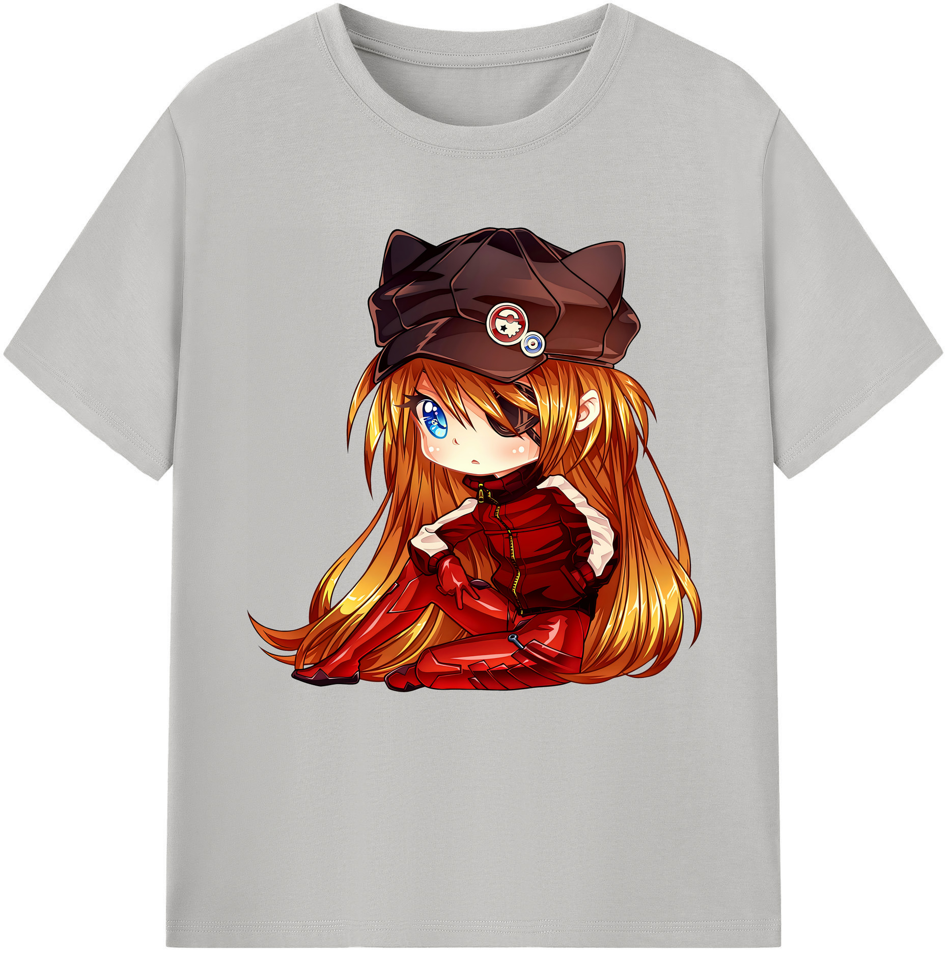 （画像用） EVA 新世紀エヴァンゲリオン レディースカジュアルプリントTシャツ（綿100％）