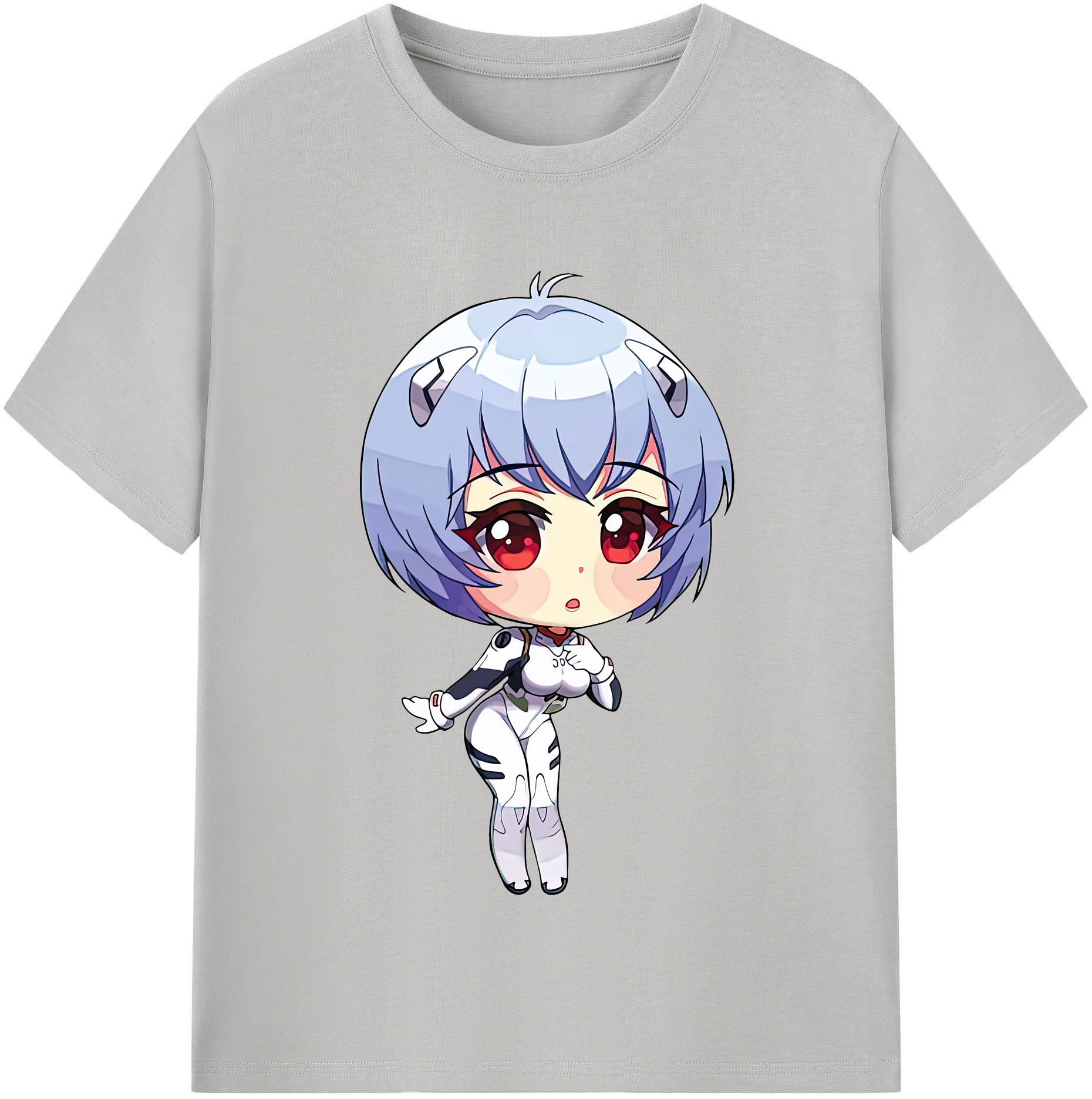 （画像用） EVA 新世紀エヴァンゲリオン レディースカジュアルプリントTシャツ（綿100％）