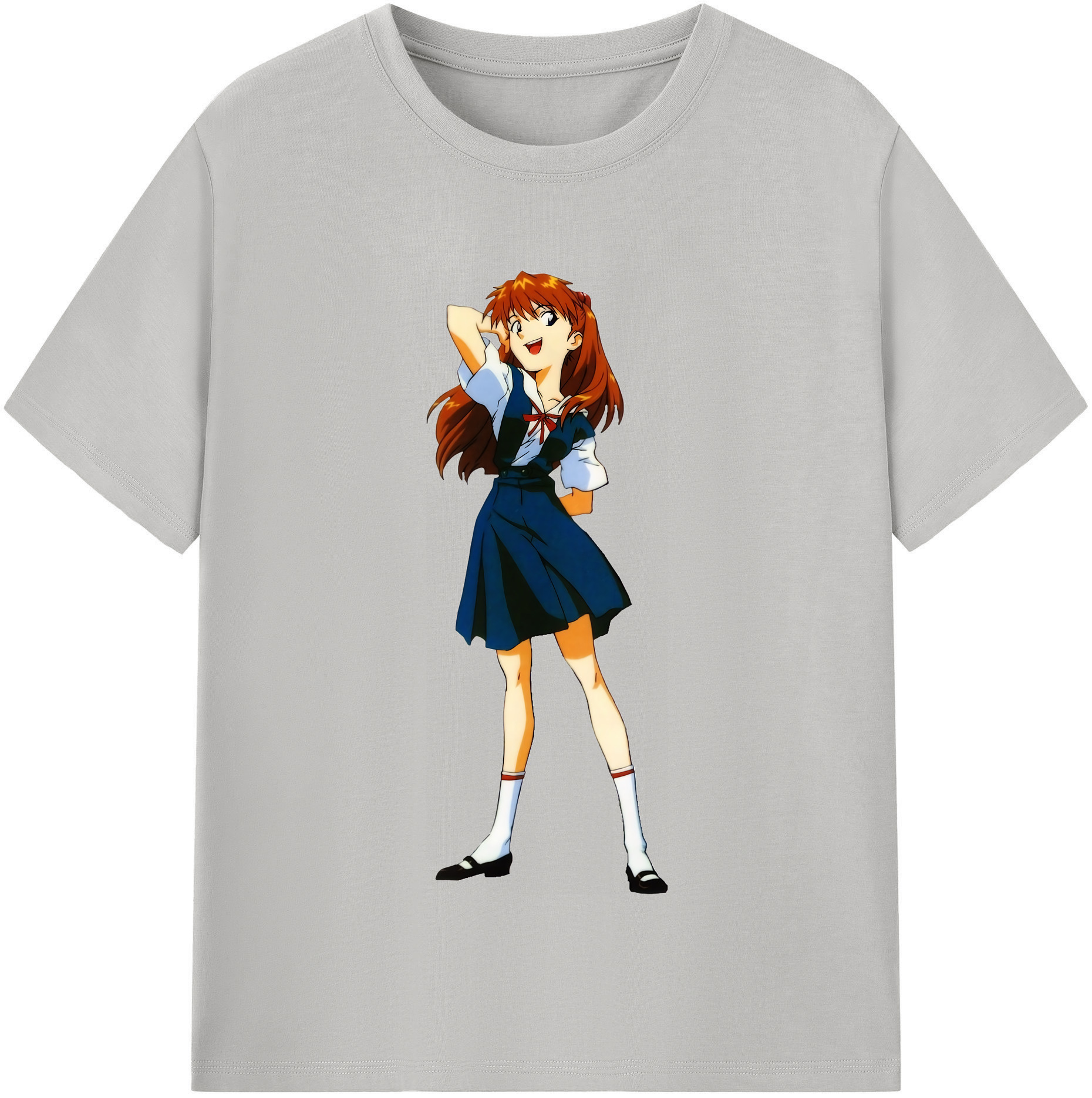 （画像用） EVA 新世紀エヴァンゲリオン レディースカジュアルプリントTシャツ（綿100％）