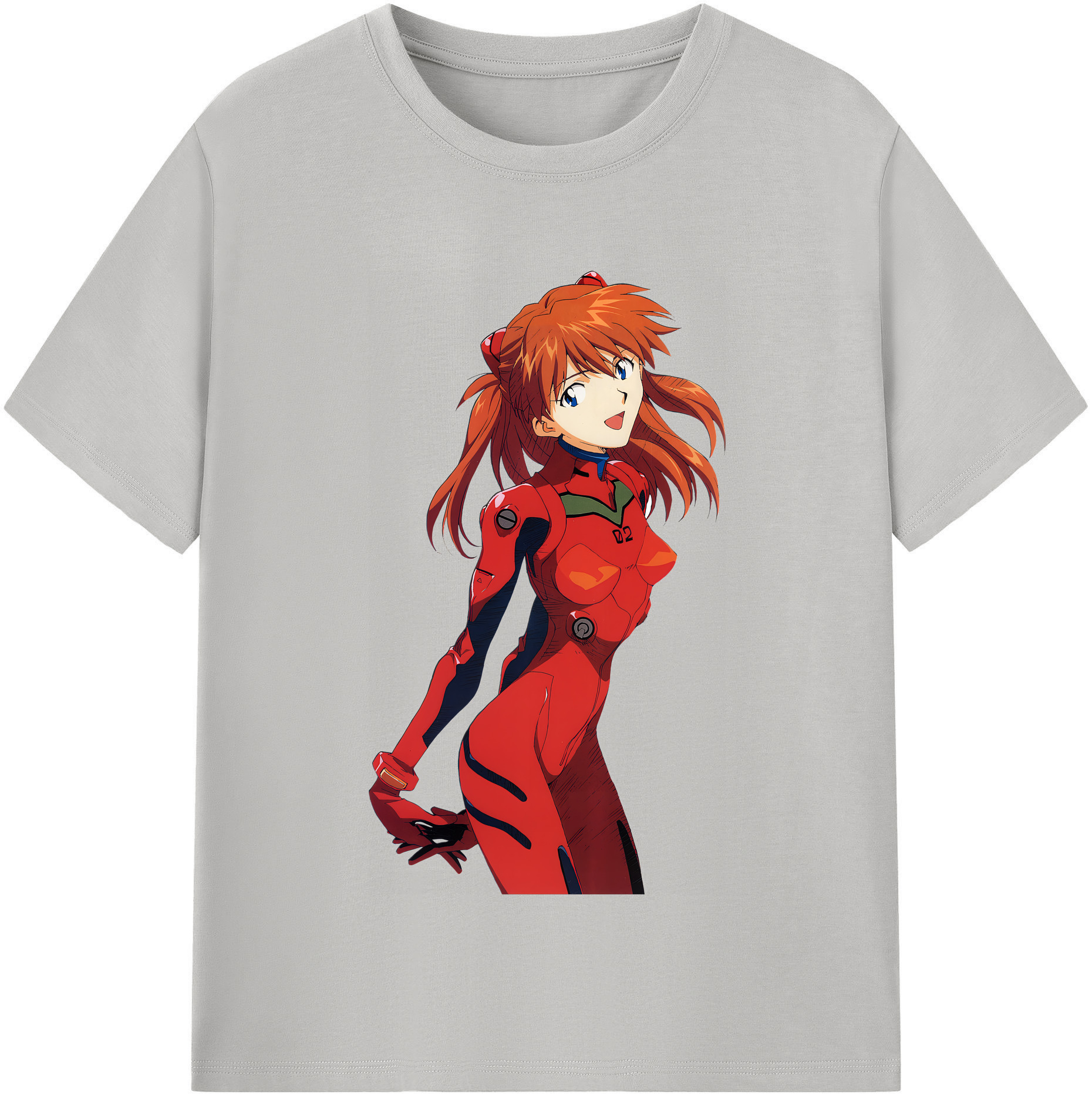 （画像用） EVA 新世紀エヴァンゲリオン レディースカジュアルプリントTシャツ（綿100％）