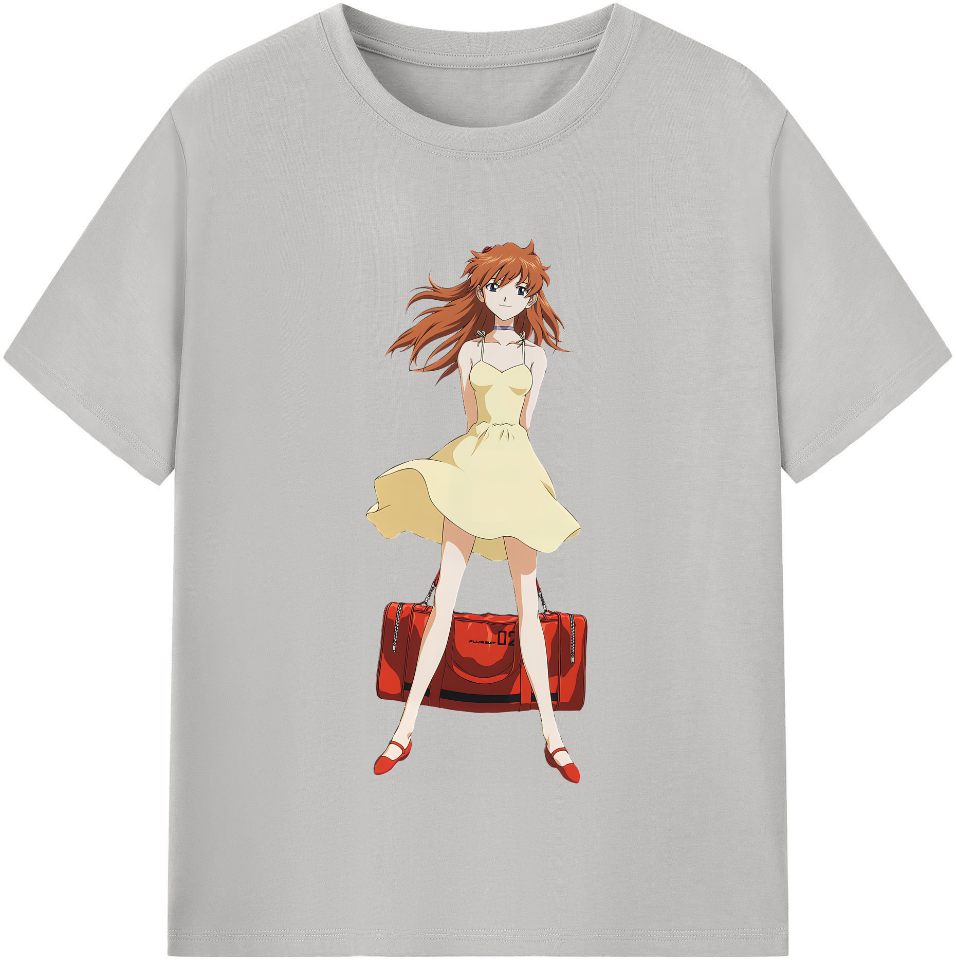 （画像用） EVA 新世紀エヴァンゲリオン レディースカジュアルプリントTシャツ（綿100％）