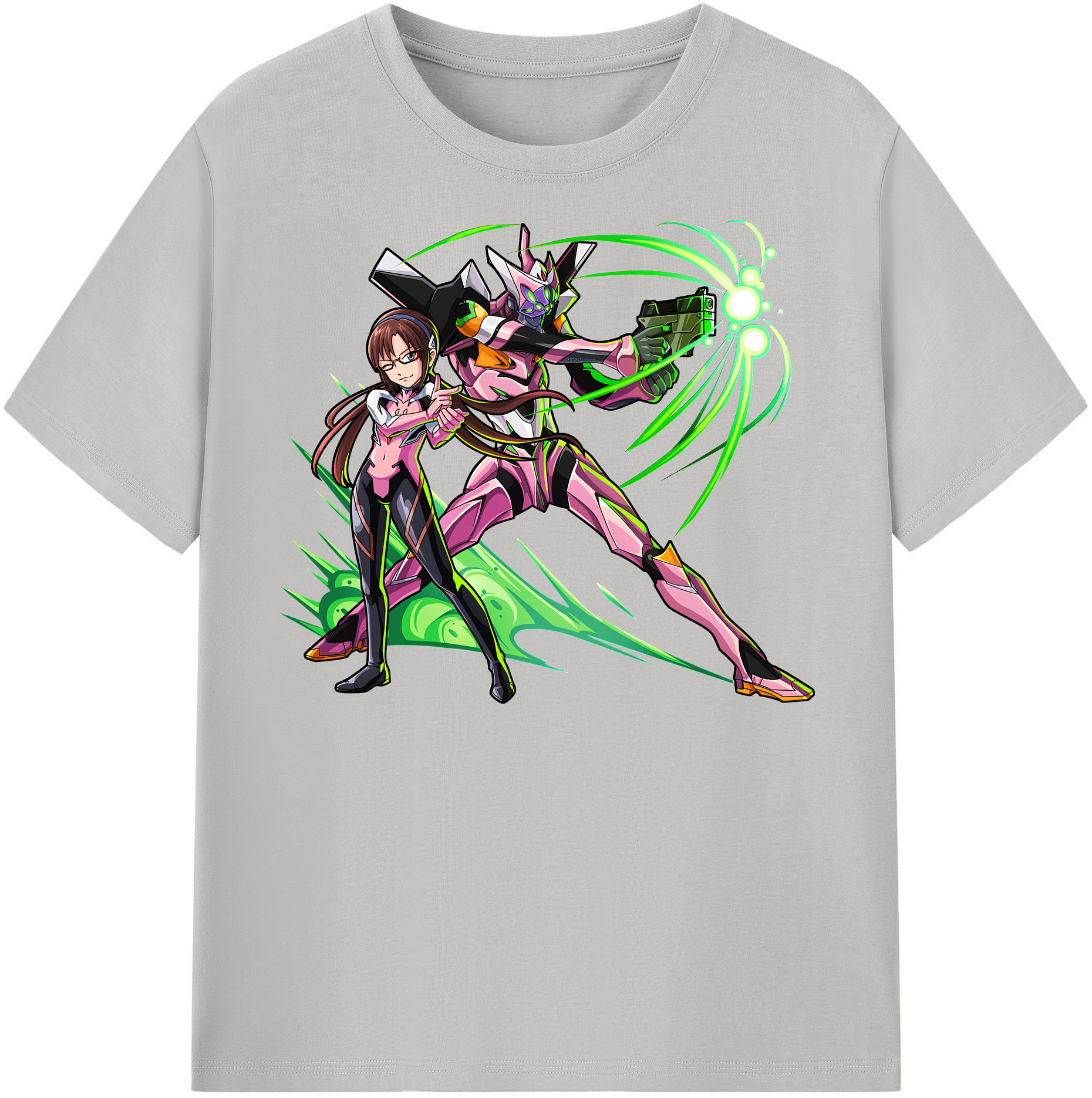 （画像用） EVA 新世紀エヴァンゲリオン レディースカジュアルプリントTシャツ（綿100％）