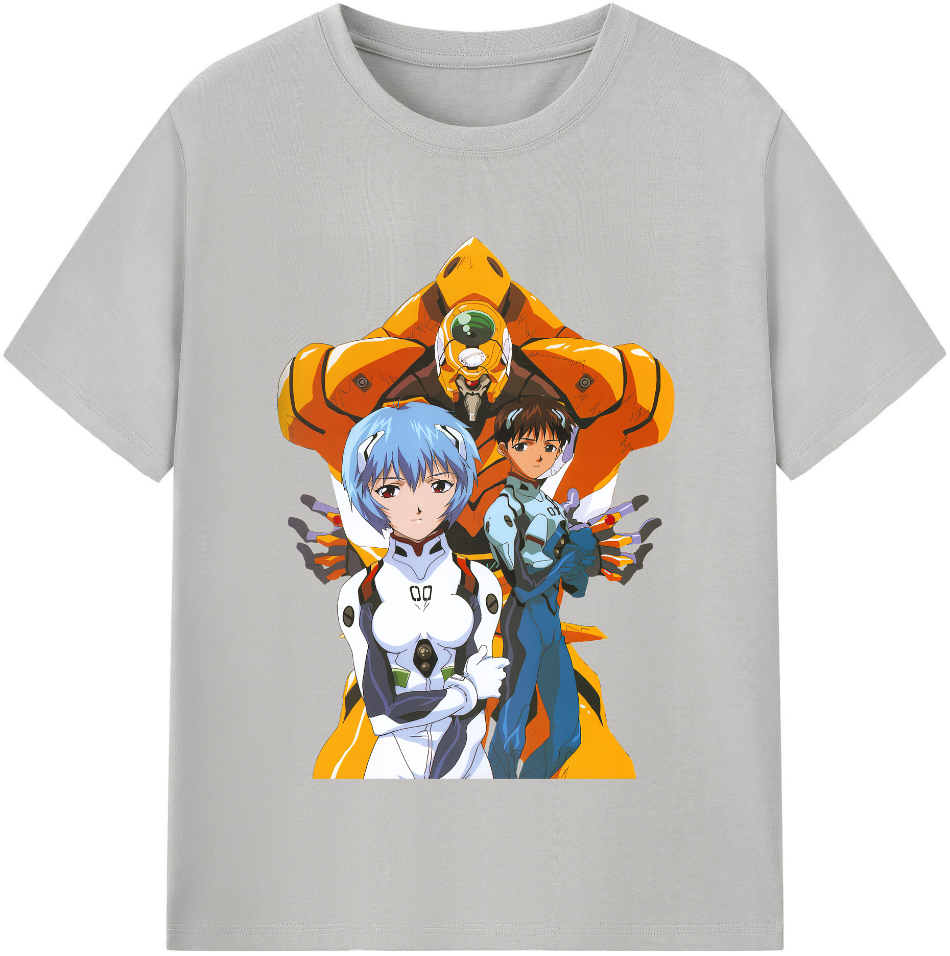 （画像用） EVA 新世紀エヴァンゲリオン レディースカジュアルプリントTシャツ（綿100％）